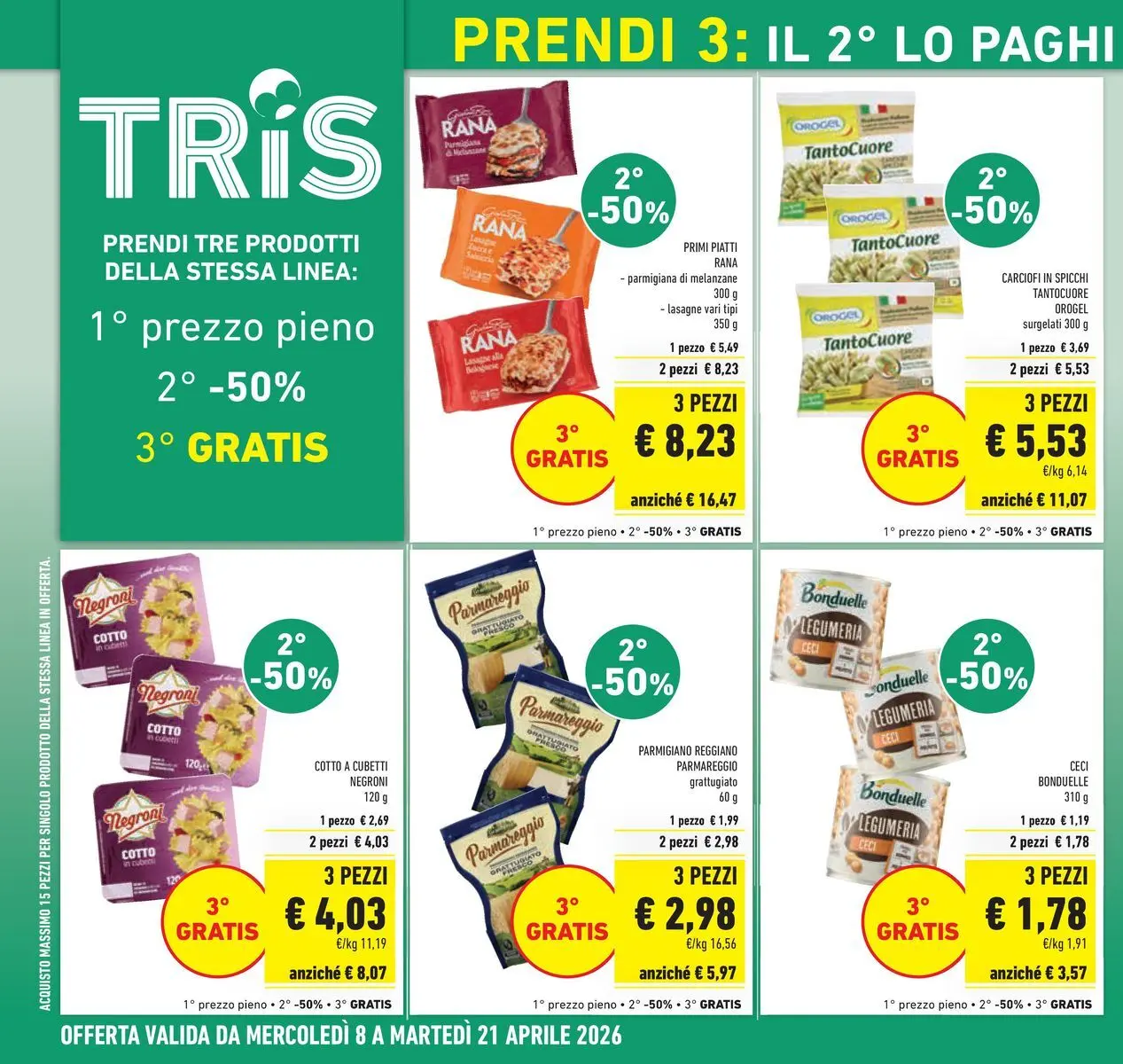 Volantino Conad dal 07/04/2026 > Anteprima | Pagina: 6 | Prodotti: Ceci, Carciofi, Melanzane, Parmigiano reggiano