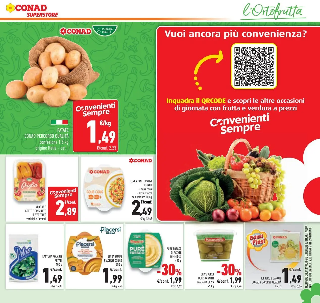 Volantino Conad dal 07/04/2026 > Anteprima | Pagina: 13 | Prodotti: Frutta, Carote, Cous cous, Farro