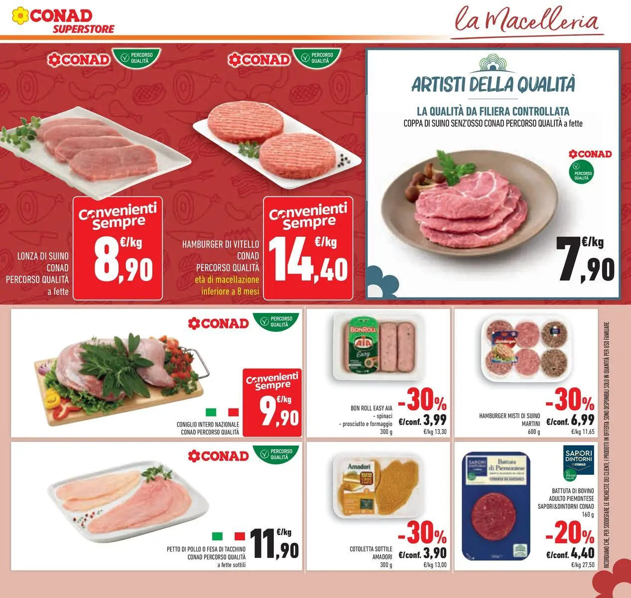 Volantino Conad dal 07/04/2026 > Anteprima | Pagina: 19 | Prodotti: Tacchino, Prosciutto, Spinaci, Vitello