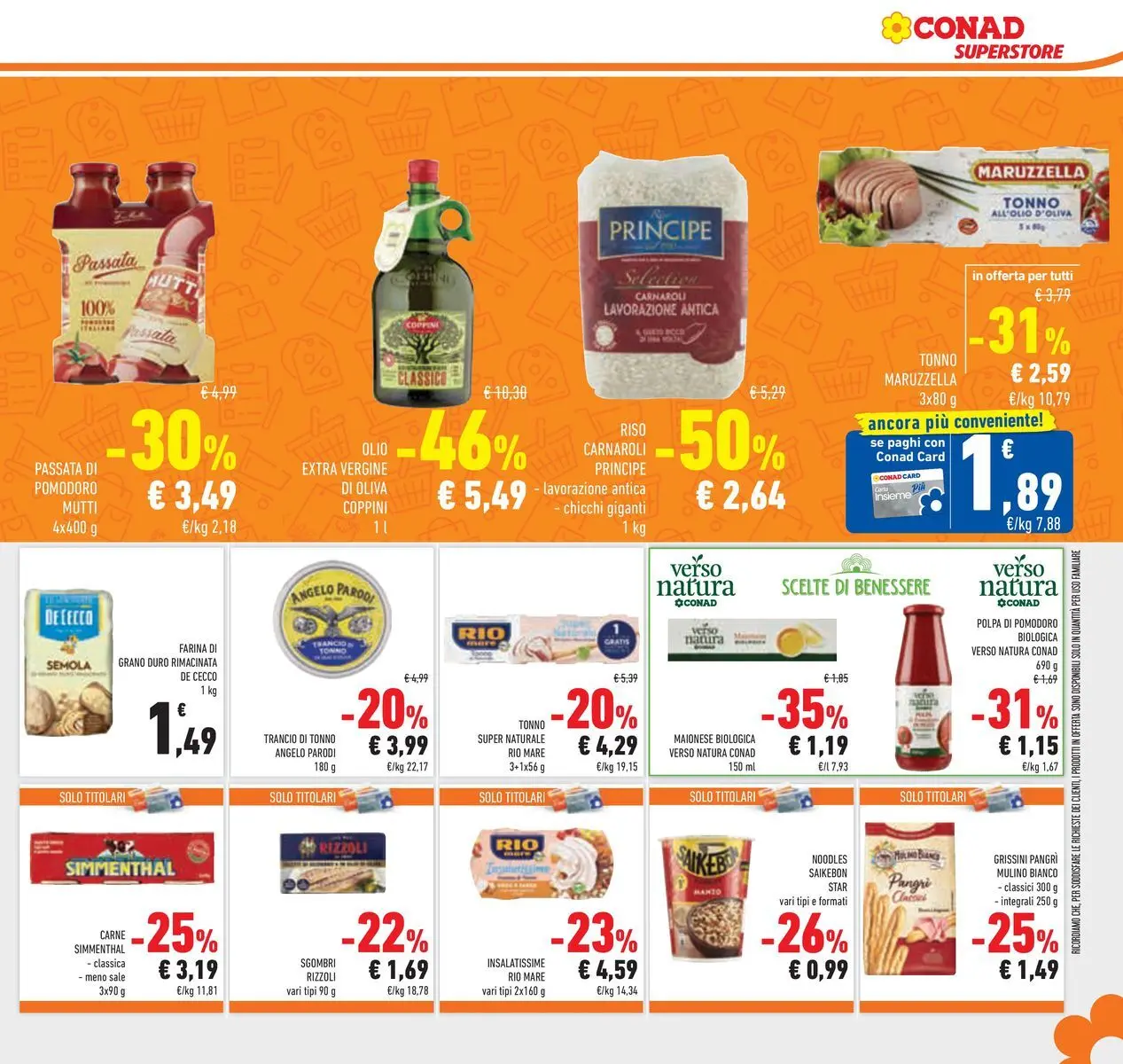 Volantino Conad dal 07/04/2026 > Anteprima | Pagina: 23 | Prodotti: Maionese, Sale, Mutti, Grissini