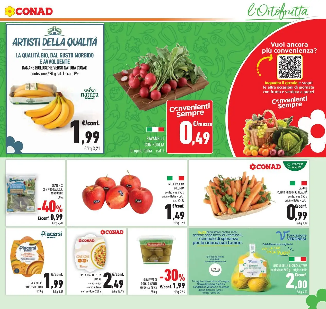 Volantino Conad dal 07/04/2026 > Anteprima | Pagina: 11 | Prodotti: Mele, Frutta, Carote, Olive