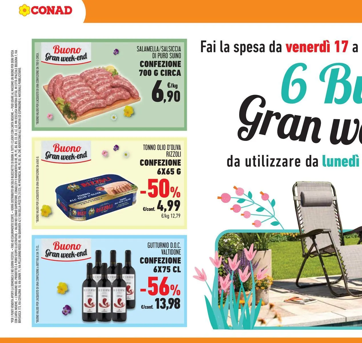 Volantino Conad dal 07/04/2026 > Anteprima | Pagina: 40 | Prodotti: Suino, Olio, Tonno