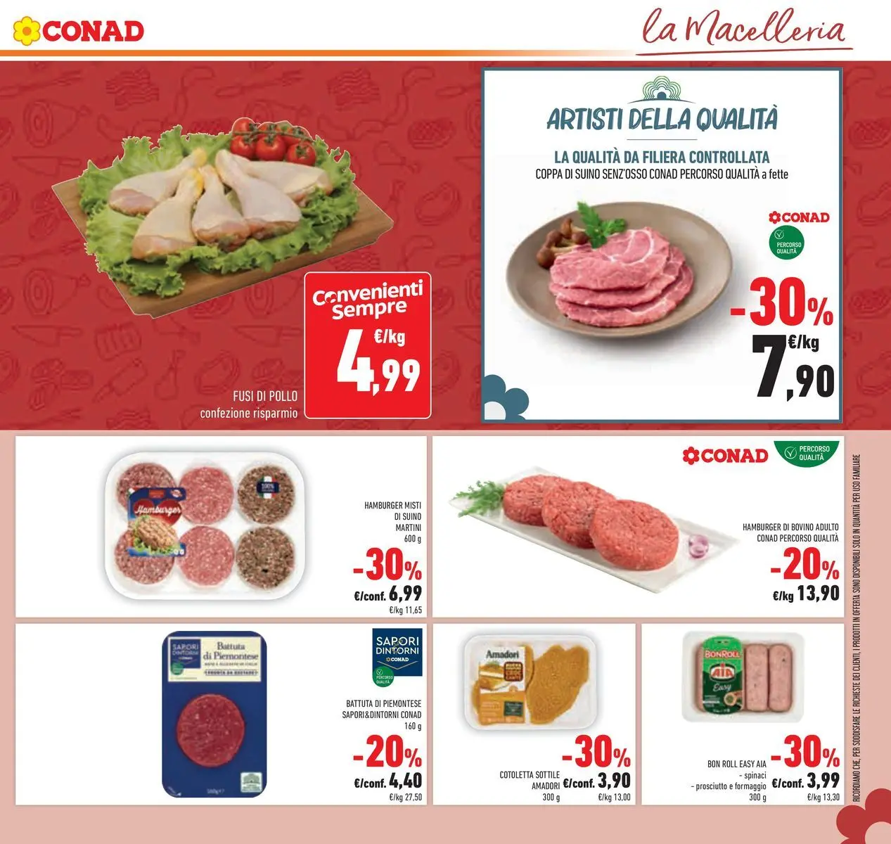 Volantino Conad dal 07/04/2026 > Anteprima | Pagina: 13 | Prodotti: Bovino, Formaggio, Prosciutto, Spinaci