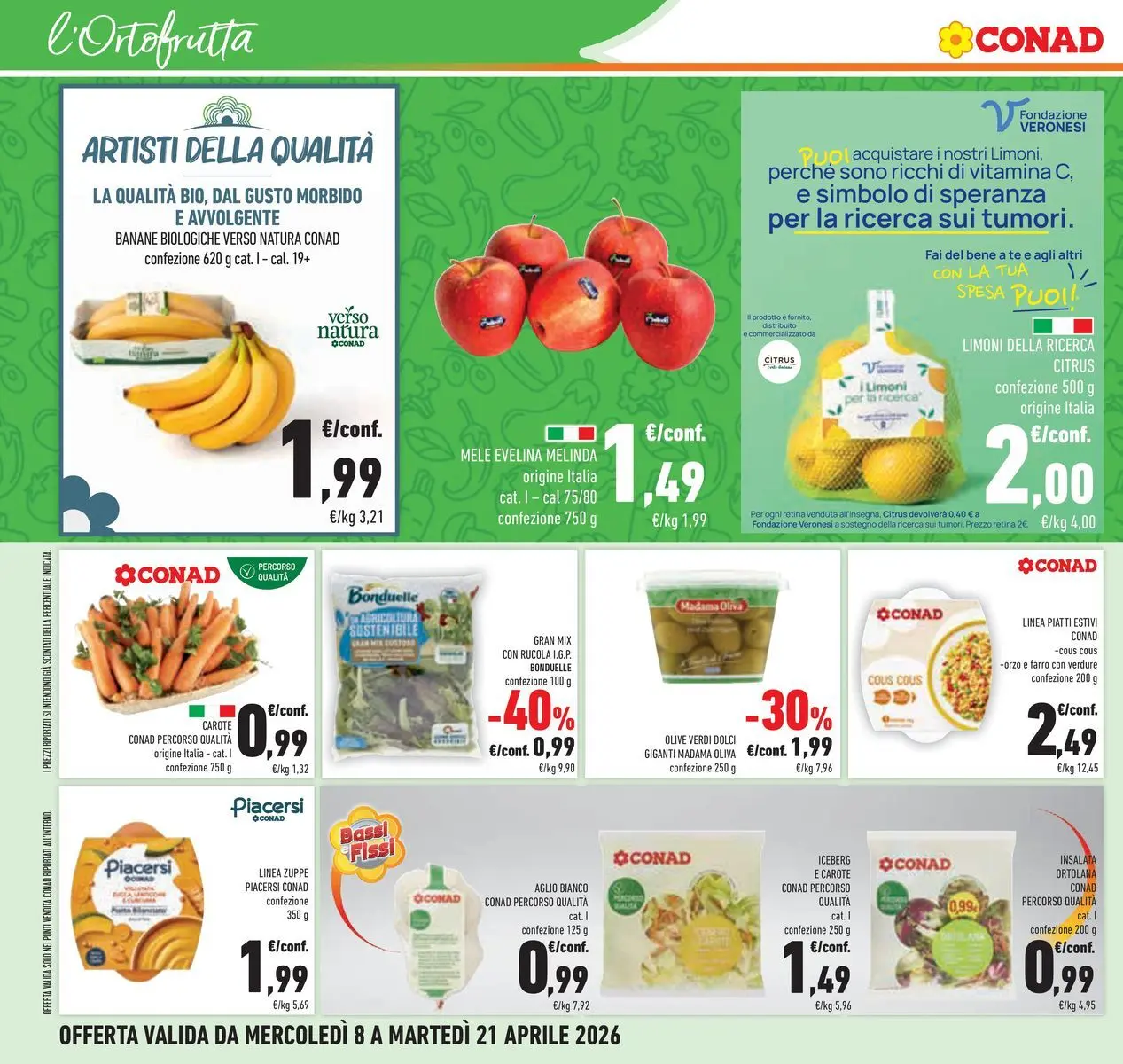 Nuovo Offerte - TRIS dal 08/04/2026 > offerte anteprima 🛍️ | Pagina: 12 | Prodotti: Rucola, Insalata, Verdure, Aglio
