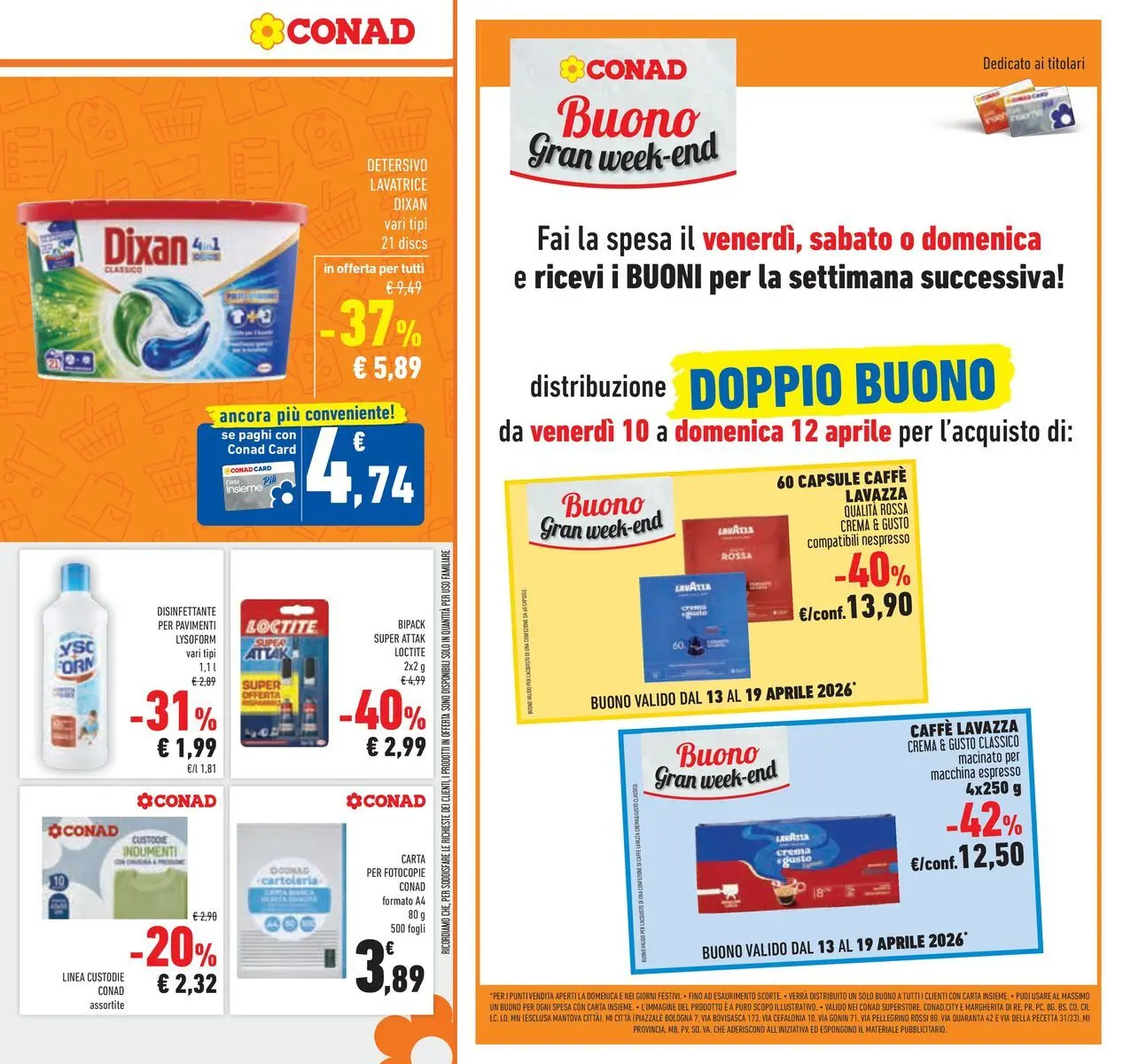 Nuovo Offerte - TRIS dal 08/04/2026 > offerte anteprima 🛍️ | Pagina: 21 | Prodotti: Crema, Caffè, Lavatrice, Lavazza