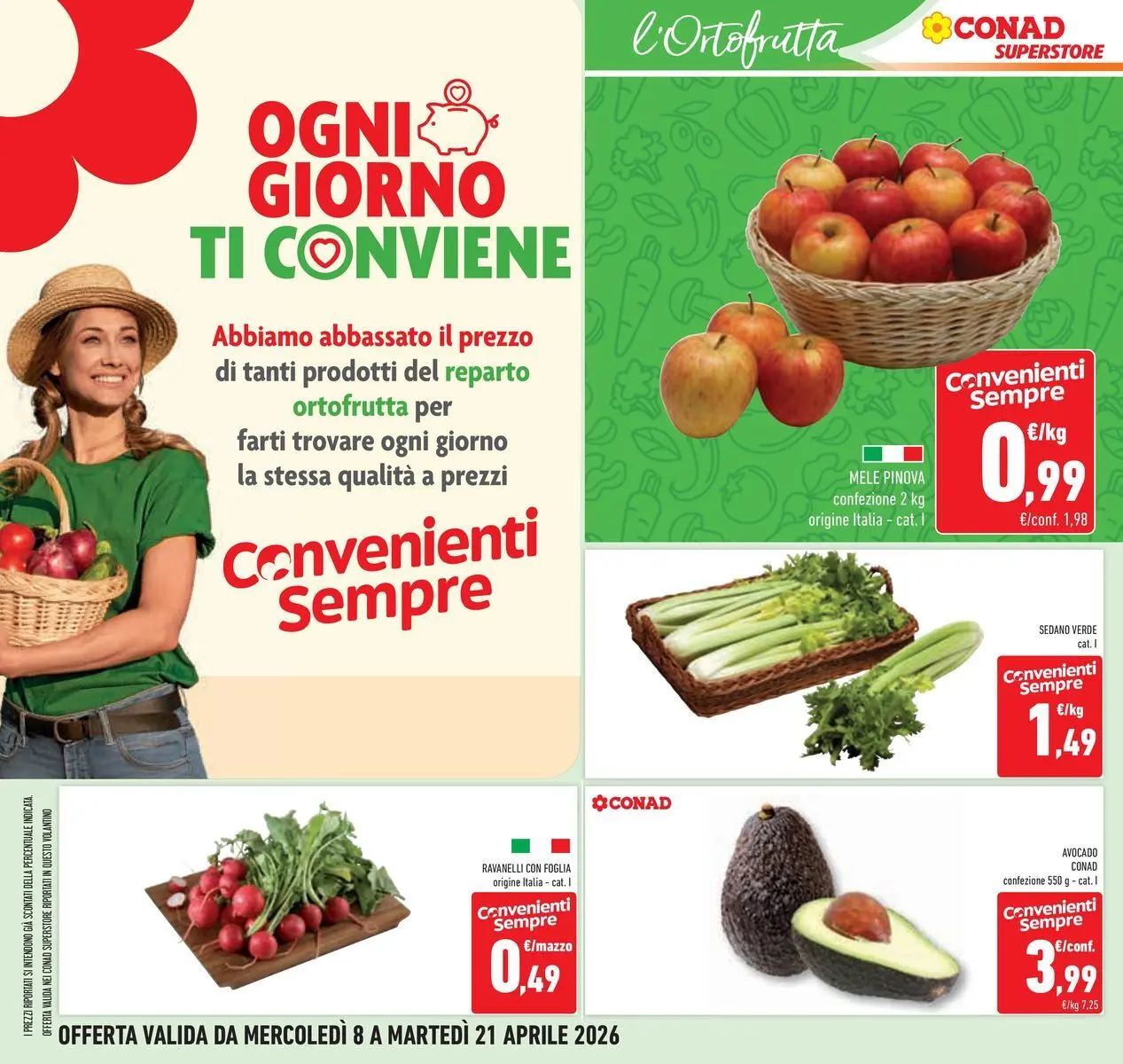 Nuovo Offerte - TRIS dal 08/04/2026 > offerte anteprima 🛍️ | Pagina: 12 | Prodotti: Mele, Avocado, Sedano, Ravanelli