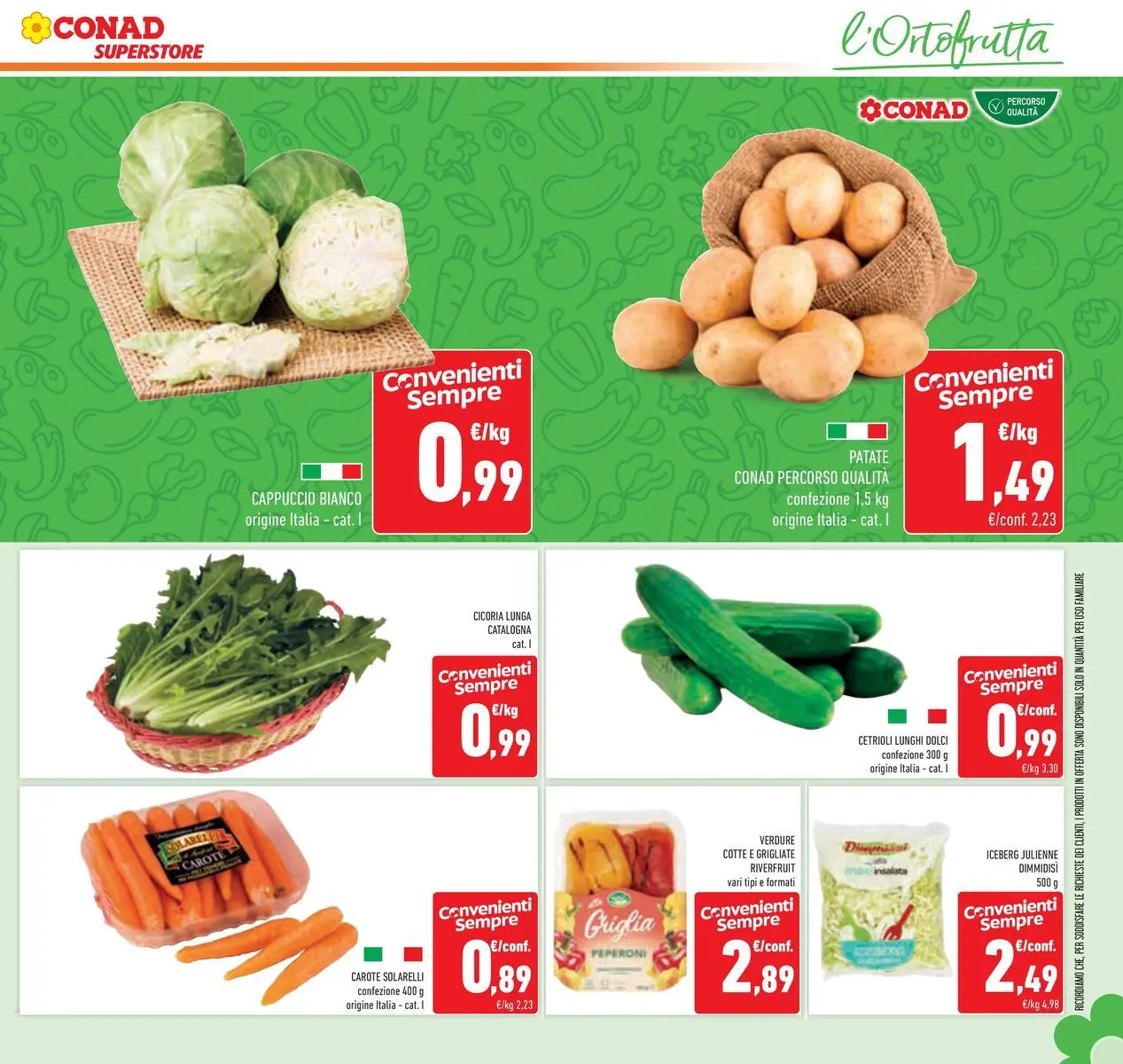 Nuovo Offerte - TRIS dal 08/04/2026 > offerte anteprima 🛍️ | Pagina: 13 | Prodotti: Peperoni, Patate, Carote, Cappuccio