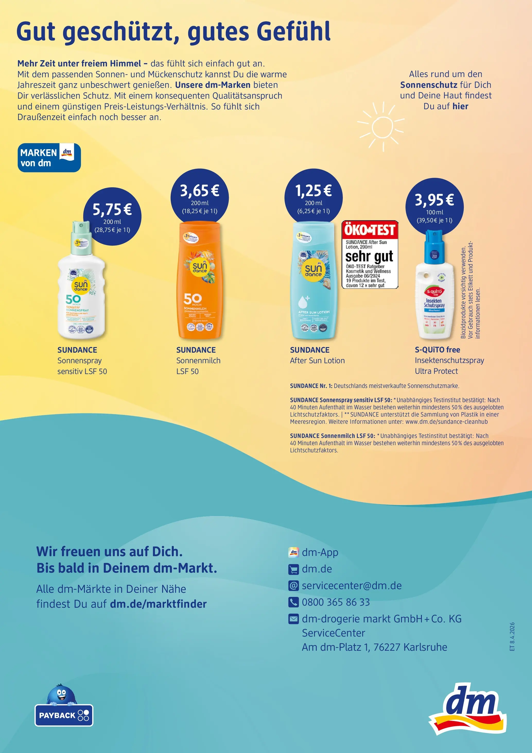 dm drogerie prospekt Bad Berleburg (ab 07.04.2026) zum Blättern | Seite: 7 | Produkte: Wasser, After Sun