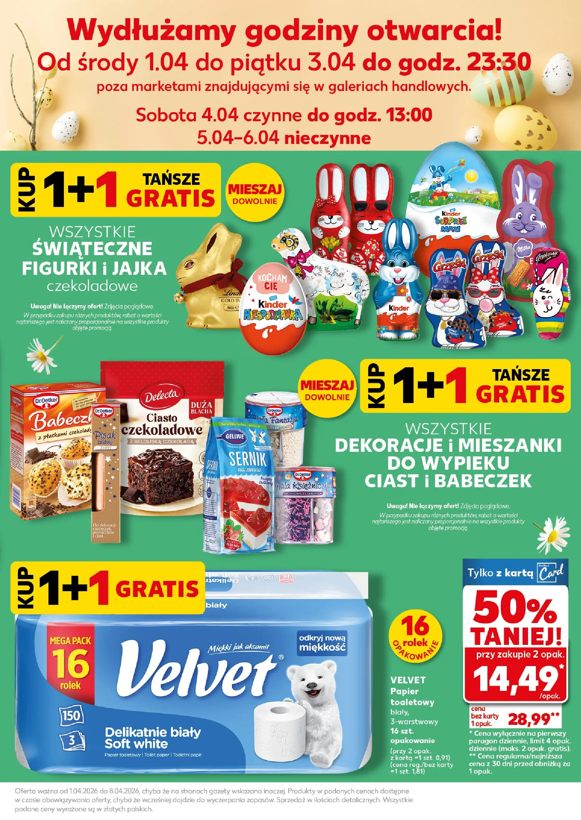Kaufland - Kaufland Super Piątek i Sobota ważne do 4.04 od 02.04.2026 - od jutra PDF | Strona: 5 | Produkty: Karta, Papier toaletowy, Figurki, Jajka