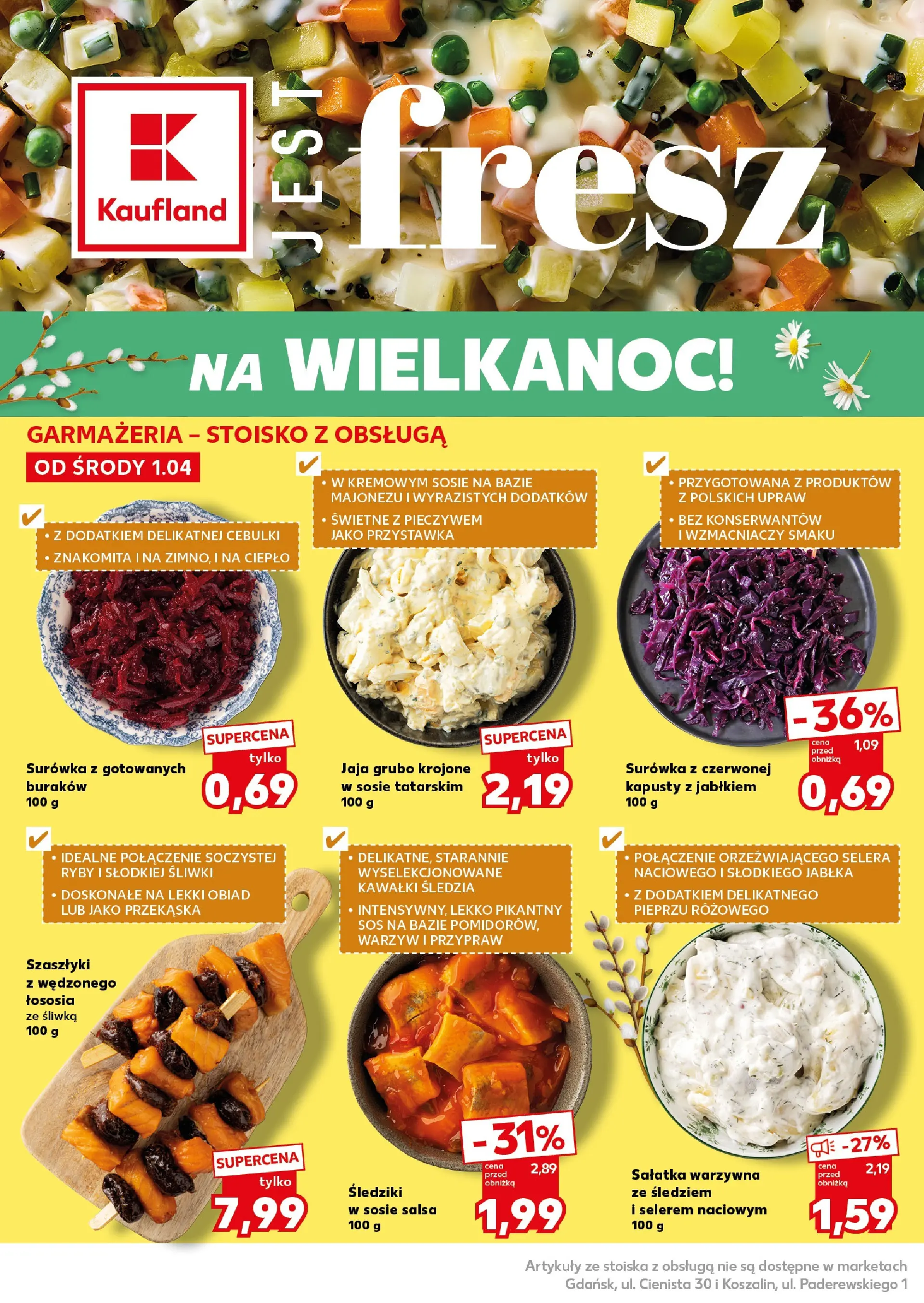 Kaufland - Kaufland Super Piątek i Sobota ważne do 4.04 od 02.04.2026 - od jutra PDF | Strona: 18 | Produkty: Śliwki, Sałatka, Jaja, Sos