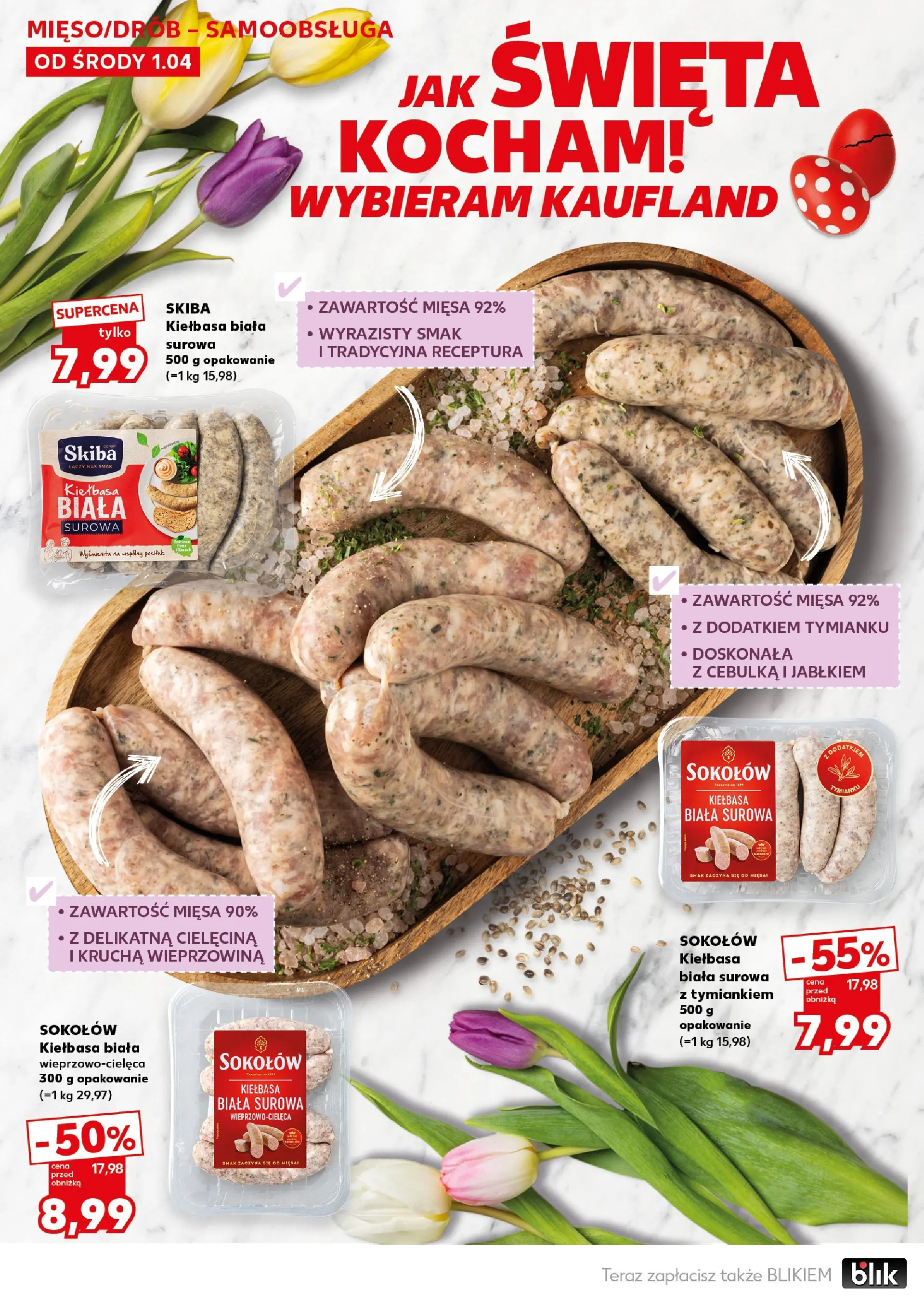 Kaufland - Kaufland Super Piątek i Sobota ważne do 4.04 od 02.04.2026 - od jutra PDF | Strona: 22 | Produkty: Kiełbasa, Wieprzowina