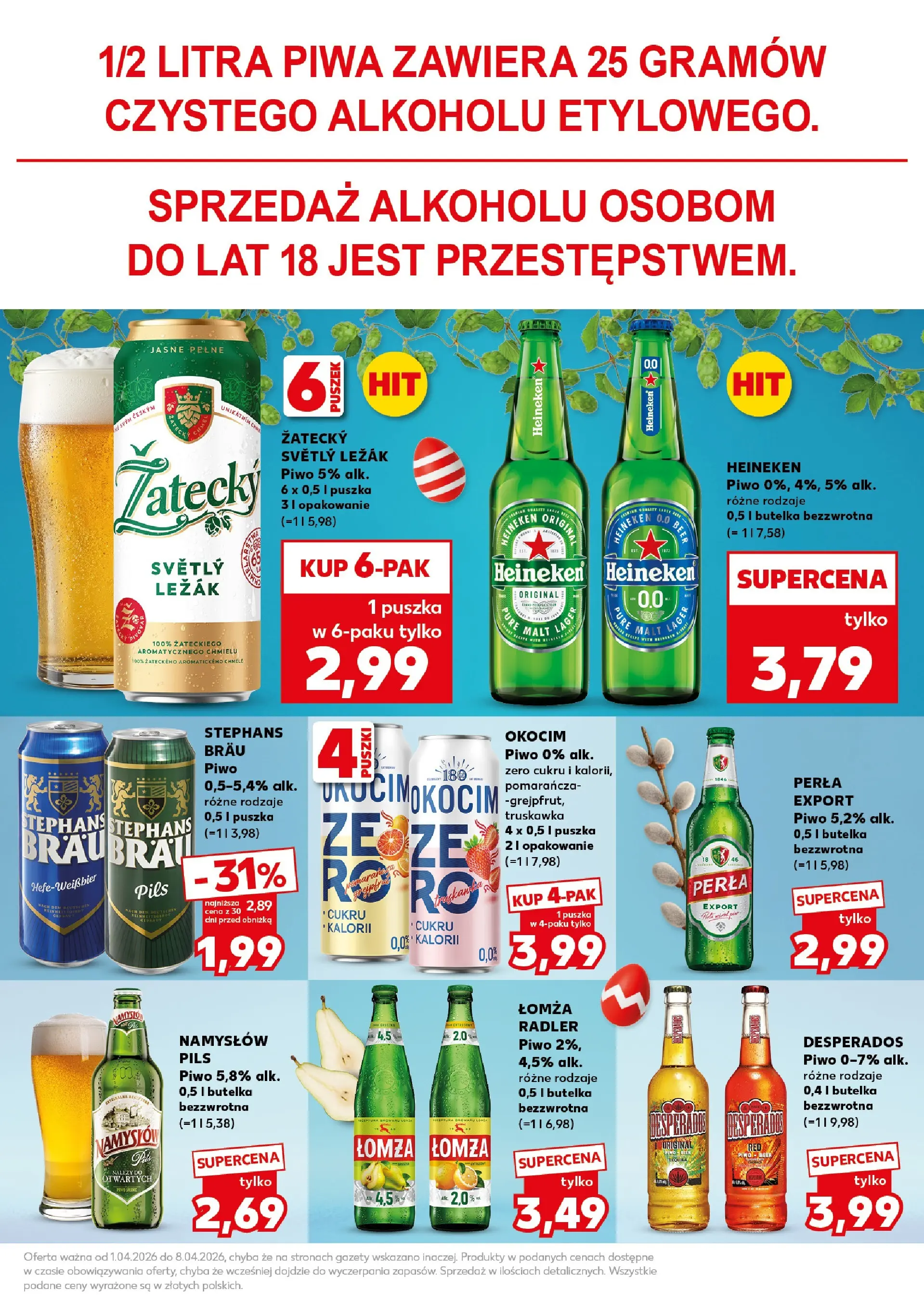Kaufland - Kaufland Super Piątek i Sobota ważne do 4.04 od 02.04.2026 - od jutra PDF | Strona: 27 | Produkty: Leżak, Piwo, Heineken