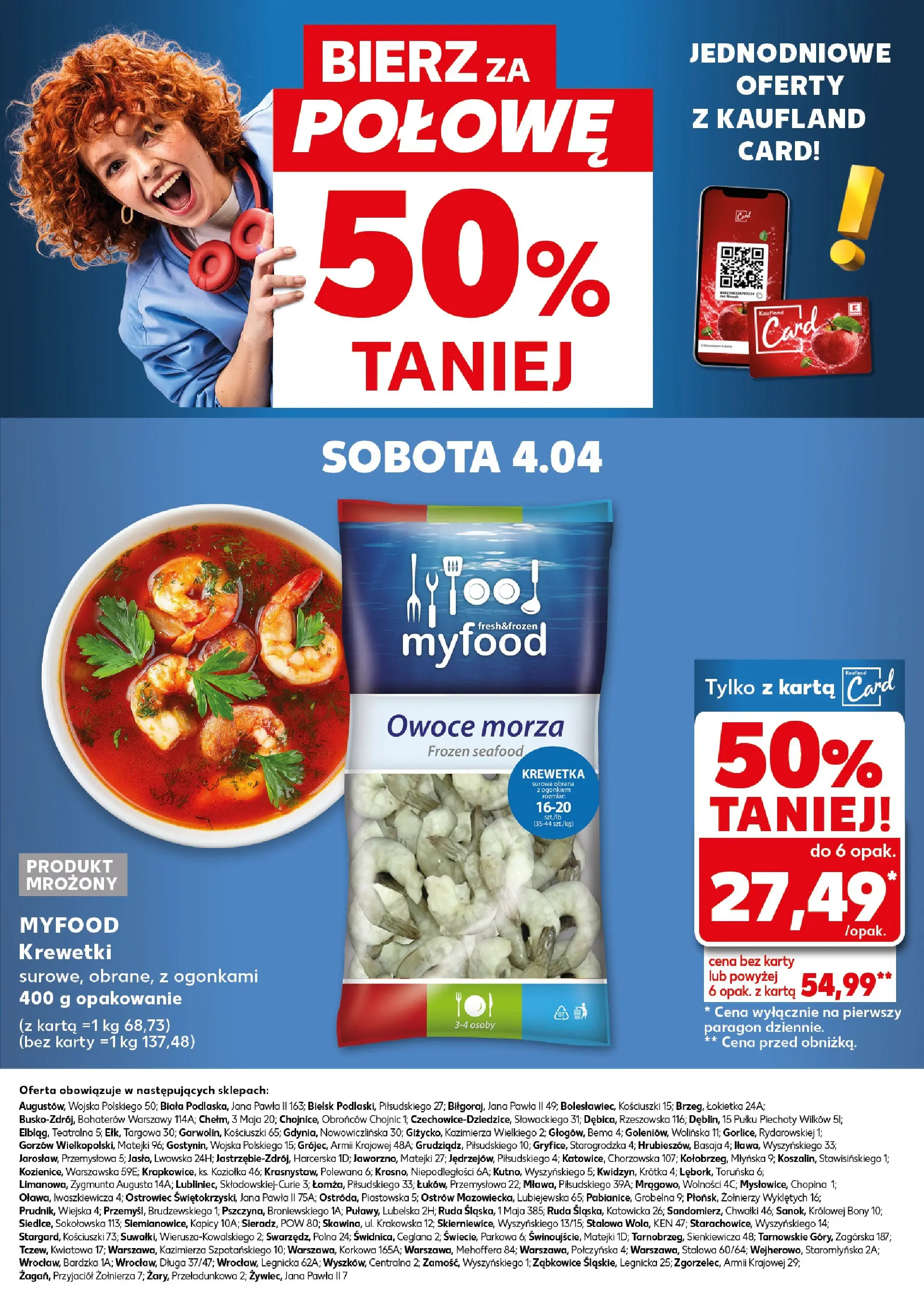 Kaufland - Kaufland Super Piątek i Sobota ważne do 4.04 od 02.04.2026 - od jutra PDF | Strona: 30 | Produkty: Karta, Krewetki, Owoce, Owoce morza