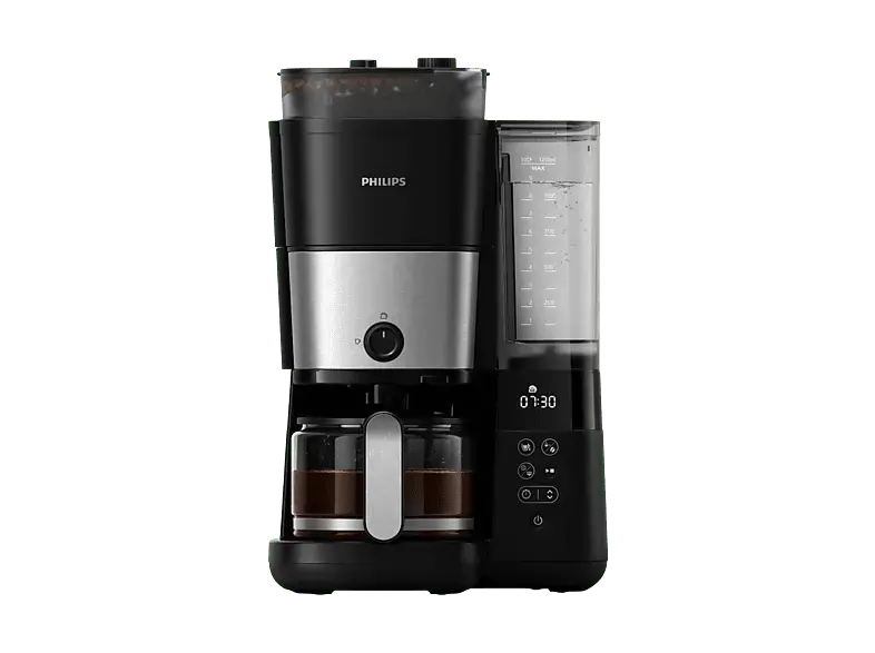 Philips HD 7900/90 All-in-1 Brew Duo-Bohnenbeh&auml;lter Filterkaffeemaschine mit integriertem Mahlwerk Schwarz