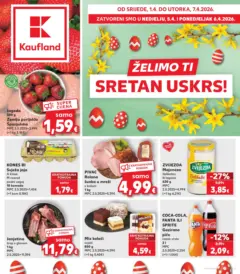 Kaufland - Kaufland katalog do 07.04.2026 - Pregled kataloga iz trgovine Kaufland, vrijedi od 31.03.2026