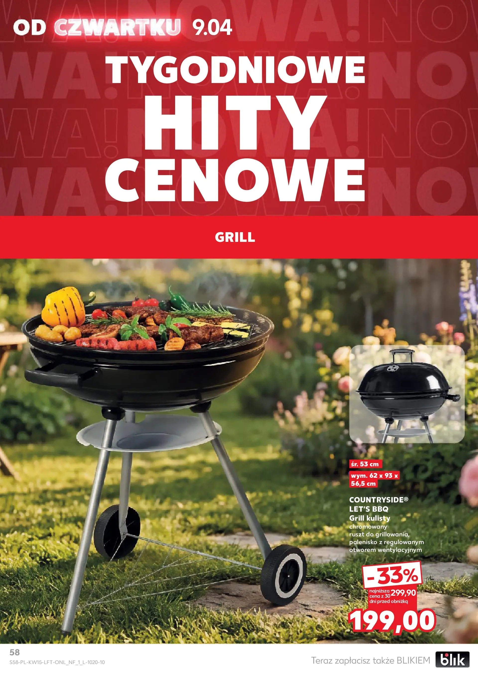 Kaufland gazetka od 09.04.2026 - od jutra PDF | Strona: 58 | Produkty: Grill, Ruszt