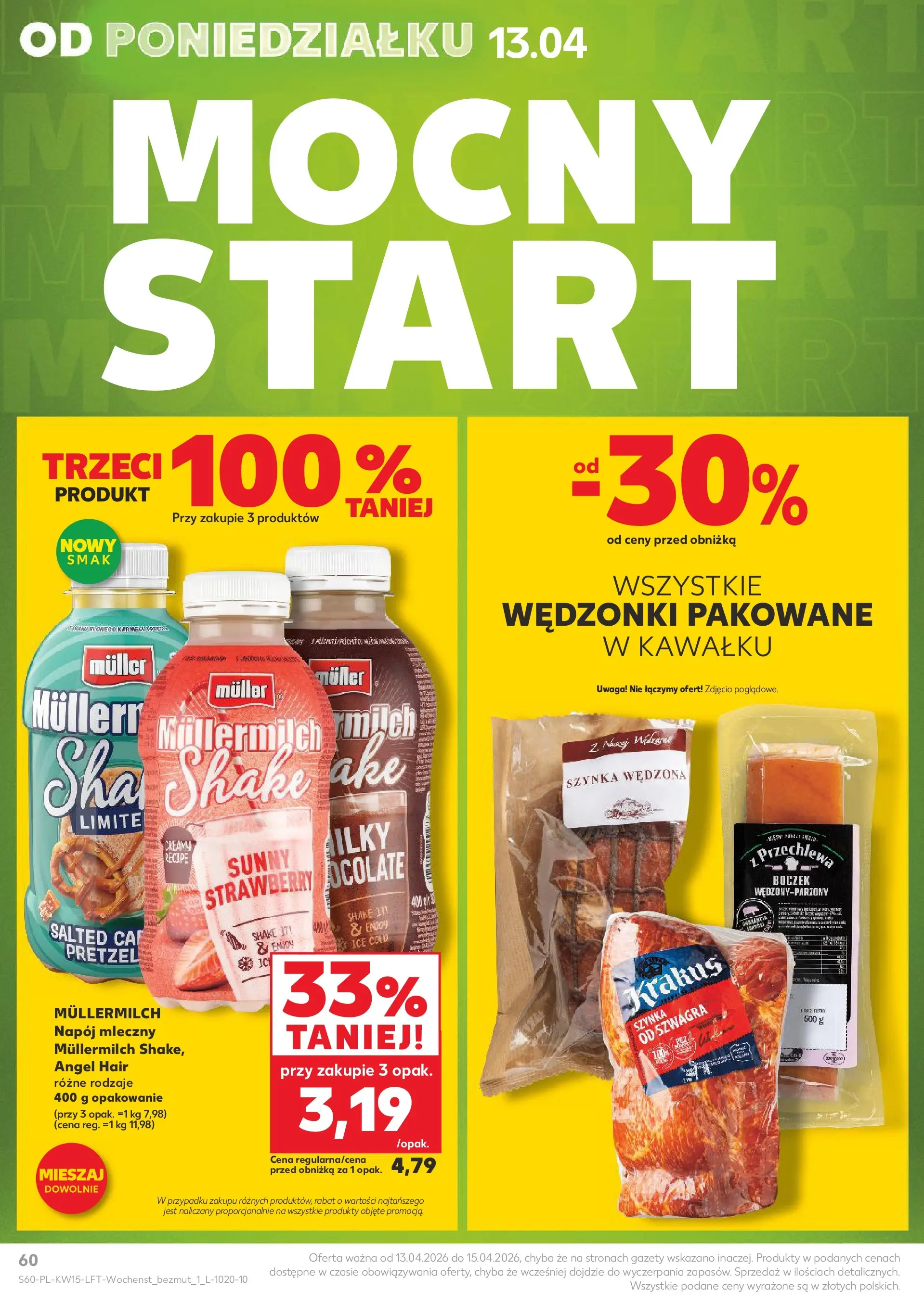 Kaufland gazetka od 09.04.2026 - od jutra PDF | Strona: 60 | Produkty: Szynka, Boczek
