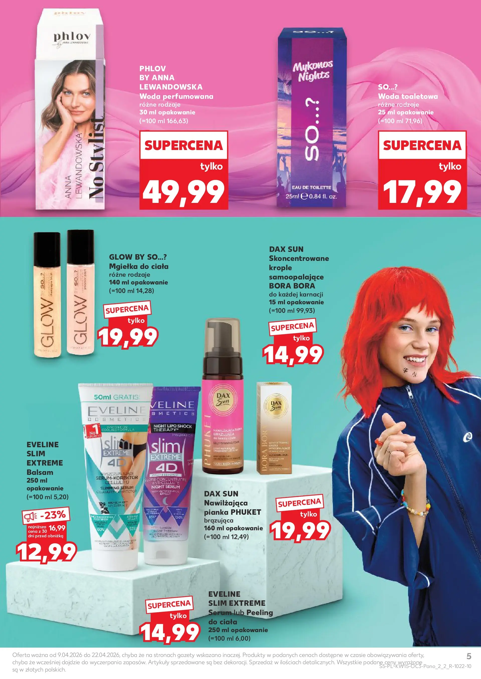 Kaufland - Katalog Drogeria  od 08.04.2026 - od jutra PDF | Strona: 5 | Produkty: Woda toaletowa, Peeling, Woda