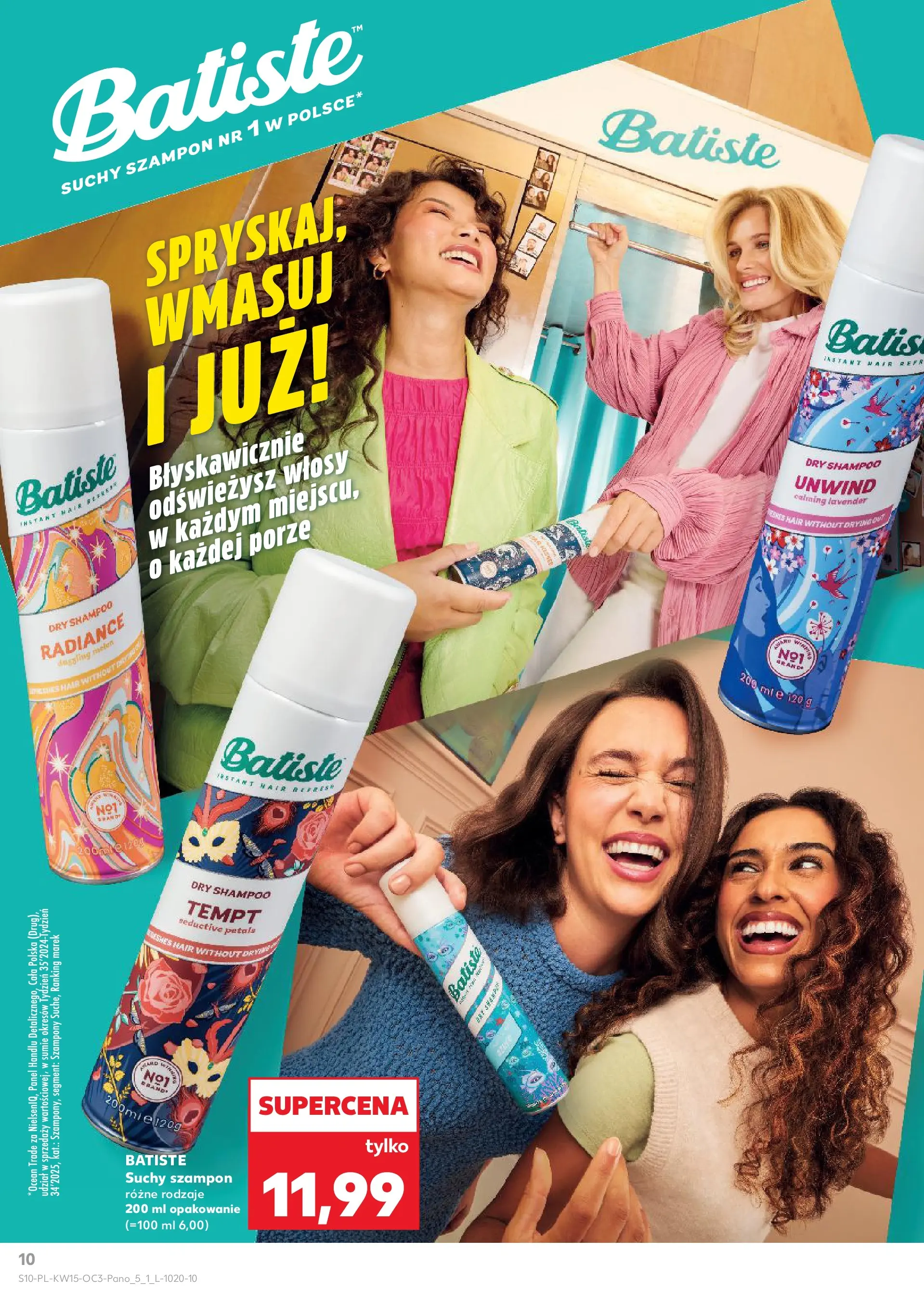 Kaufland - Katalog Drogeria  od 08.04.2026 - od jutra PDF | Strona: 10 | Produkty: Szampon, Suchy szampon
