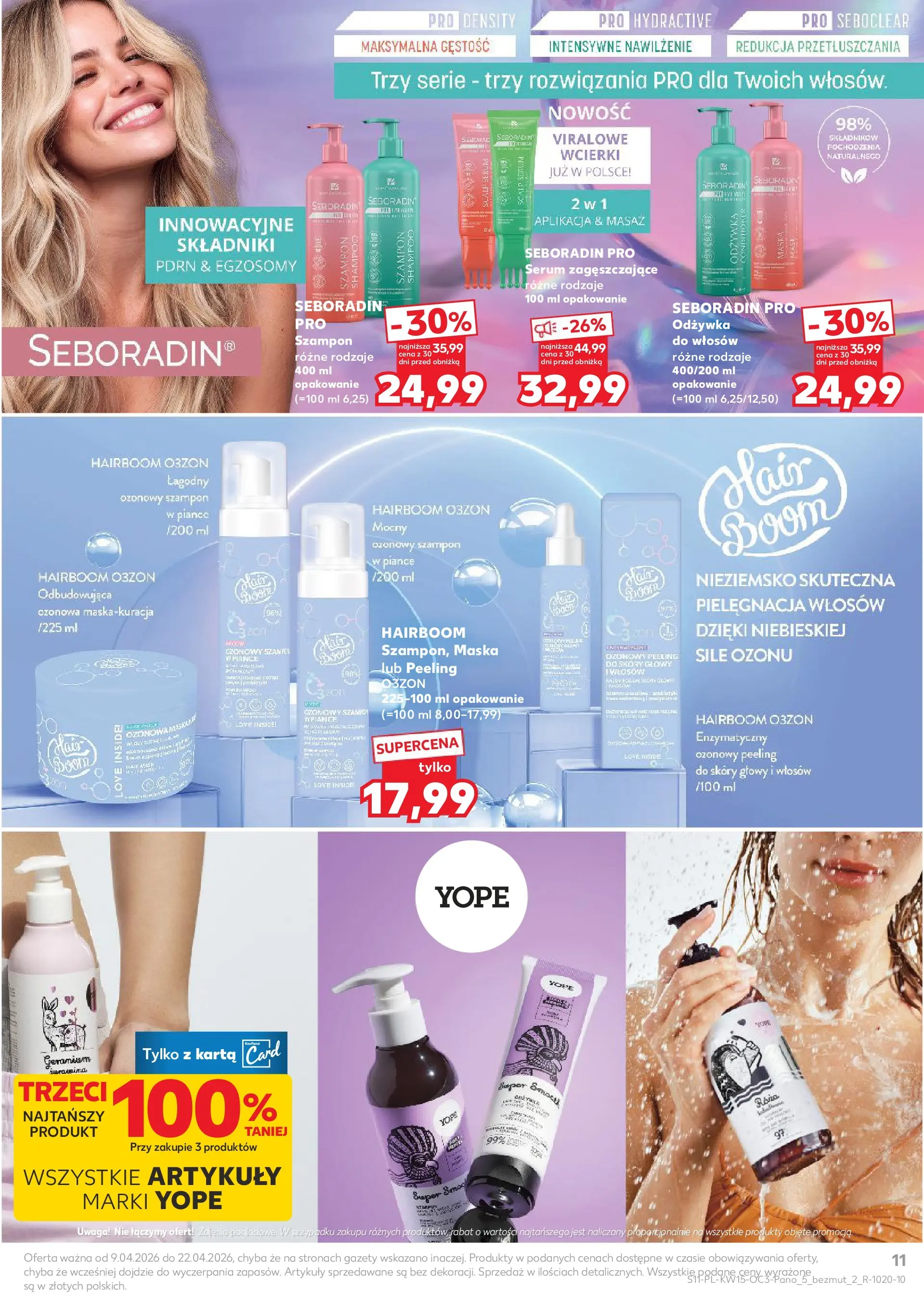 Kaufland - Katalog Drogeria  od 08.04.2026 - od jutra PDF | Strona: 11 | Produkty: Karta, Szampon, Maska, Peeling