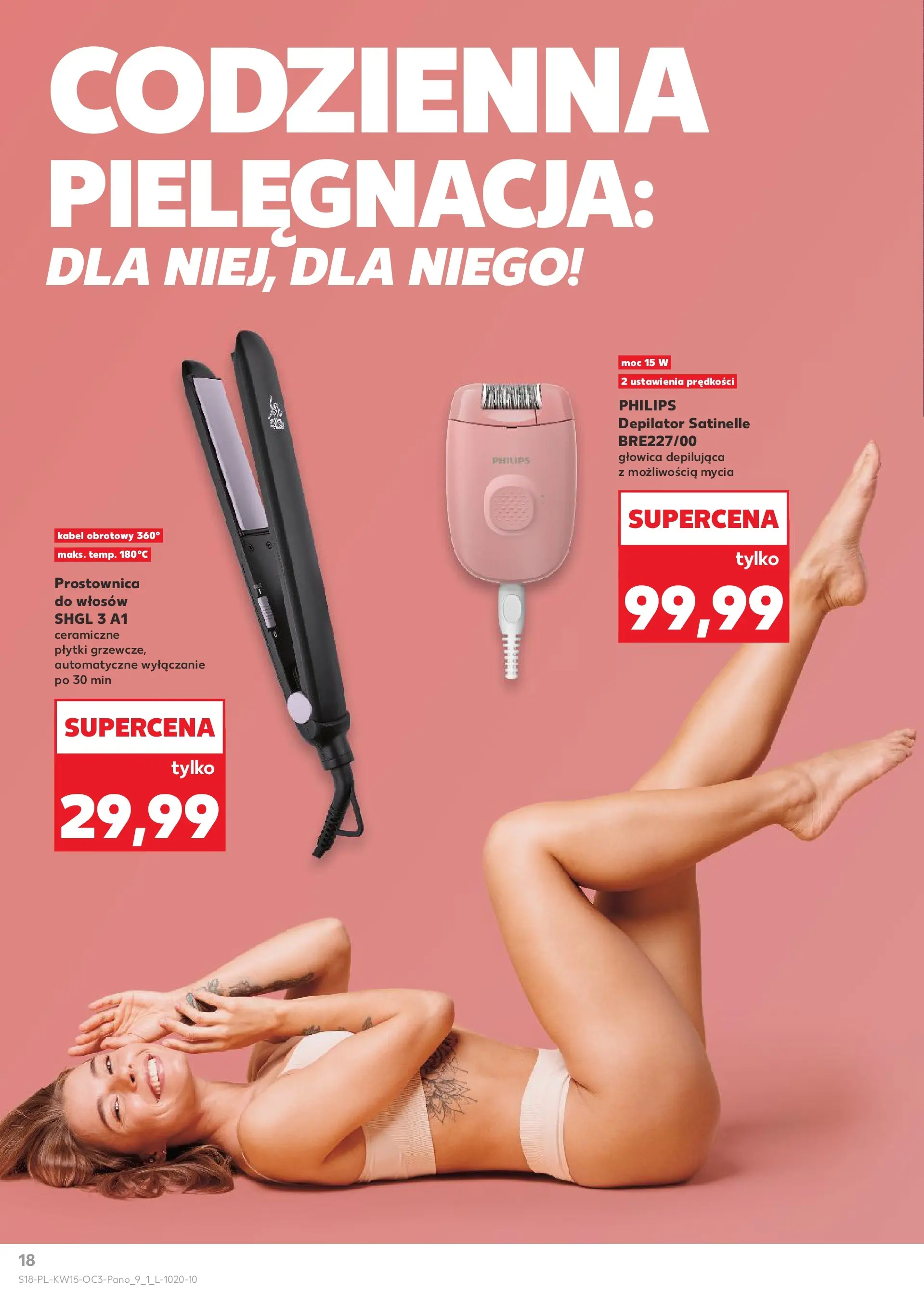Kaufland - Katalog Drogeria  od 08.04.2026 - od jutra PDF | Strona: 18 | Produkty: Kabel, Depilator, Prostownica
