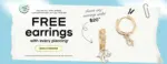 Claire's Free earrings - au 30.04.2026