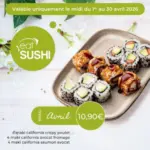 Eat Sushi April Menu - au 30.04.2026