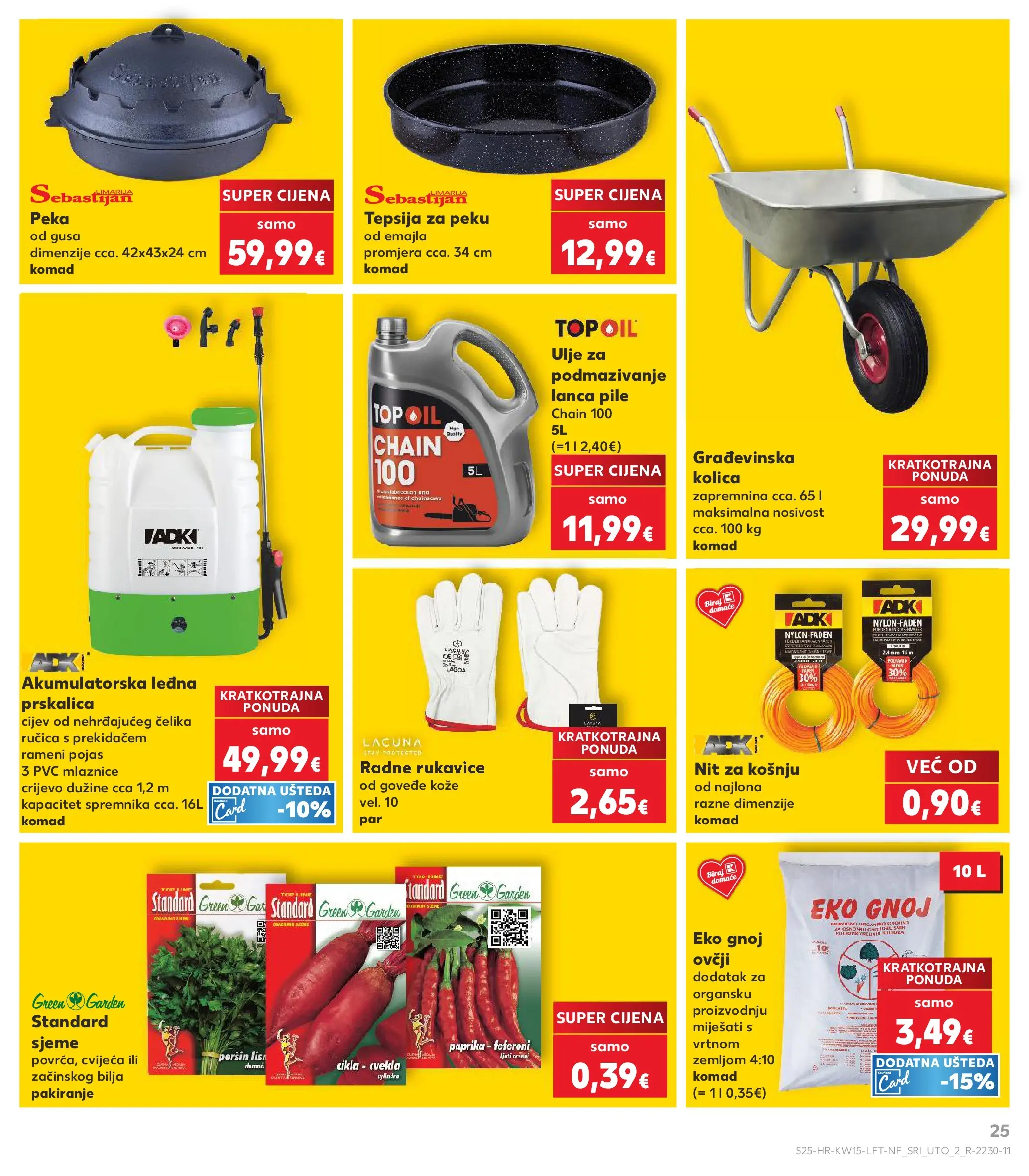 Kaufland - Kaufland katalog do 14.04.2026 novi od 07.04.2026 na listanje > letak digitalni | Stranica: 25 | Proizvodi: Ulje, Cikla, Rukavice, Peršin