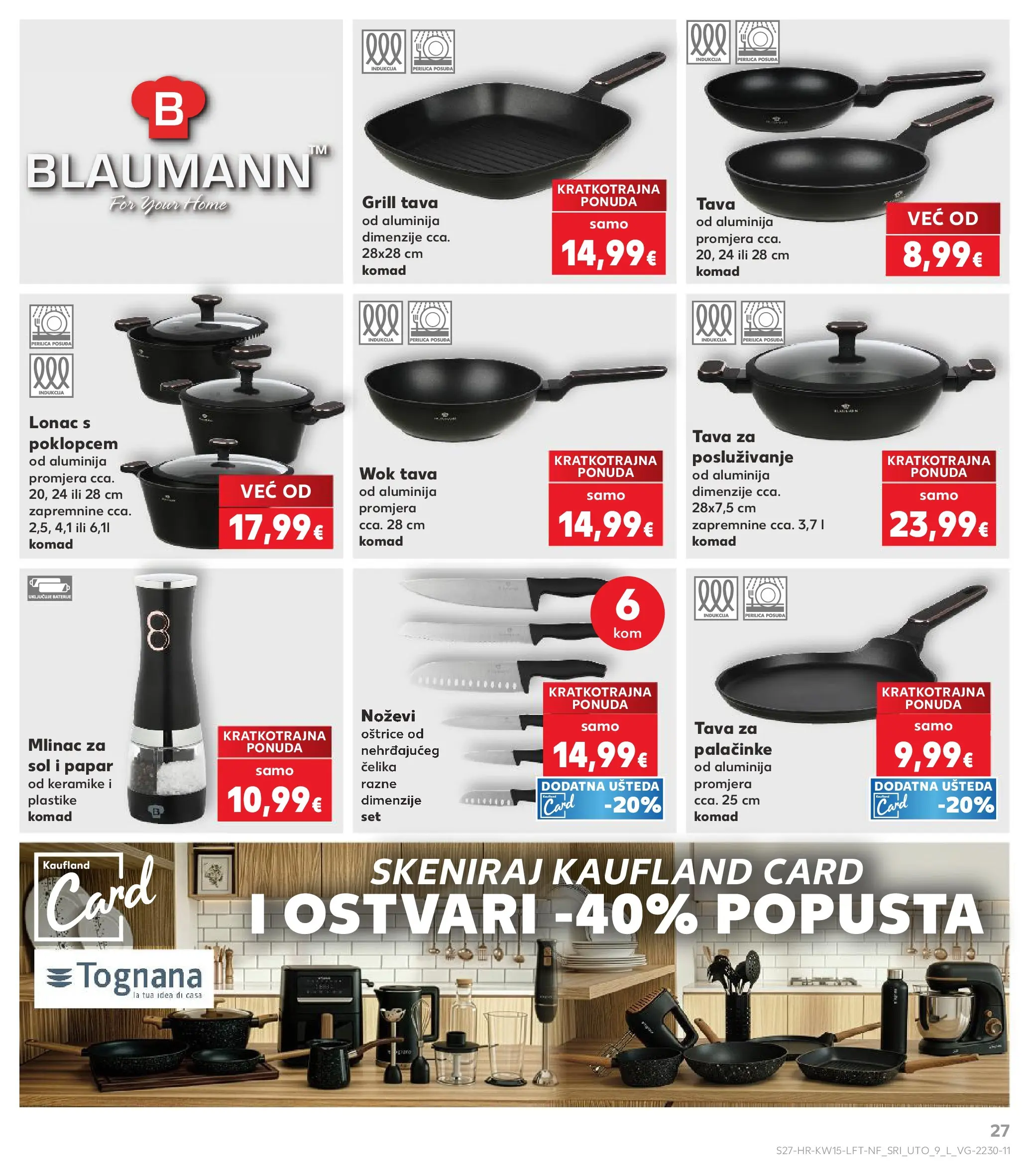 Kaufland - Kaufland katalog do 14.04.2026 novi od 07.04.2026 na listanje > letak digitalni | Stranica: 27 | Proizvodi: Perilica posuđa, Grill tava, Sol, Mlinac za sol i papar