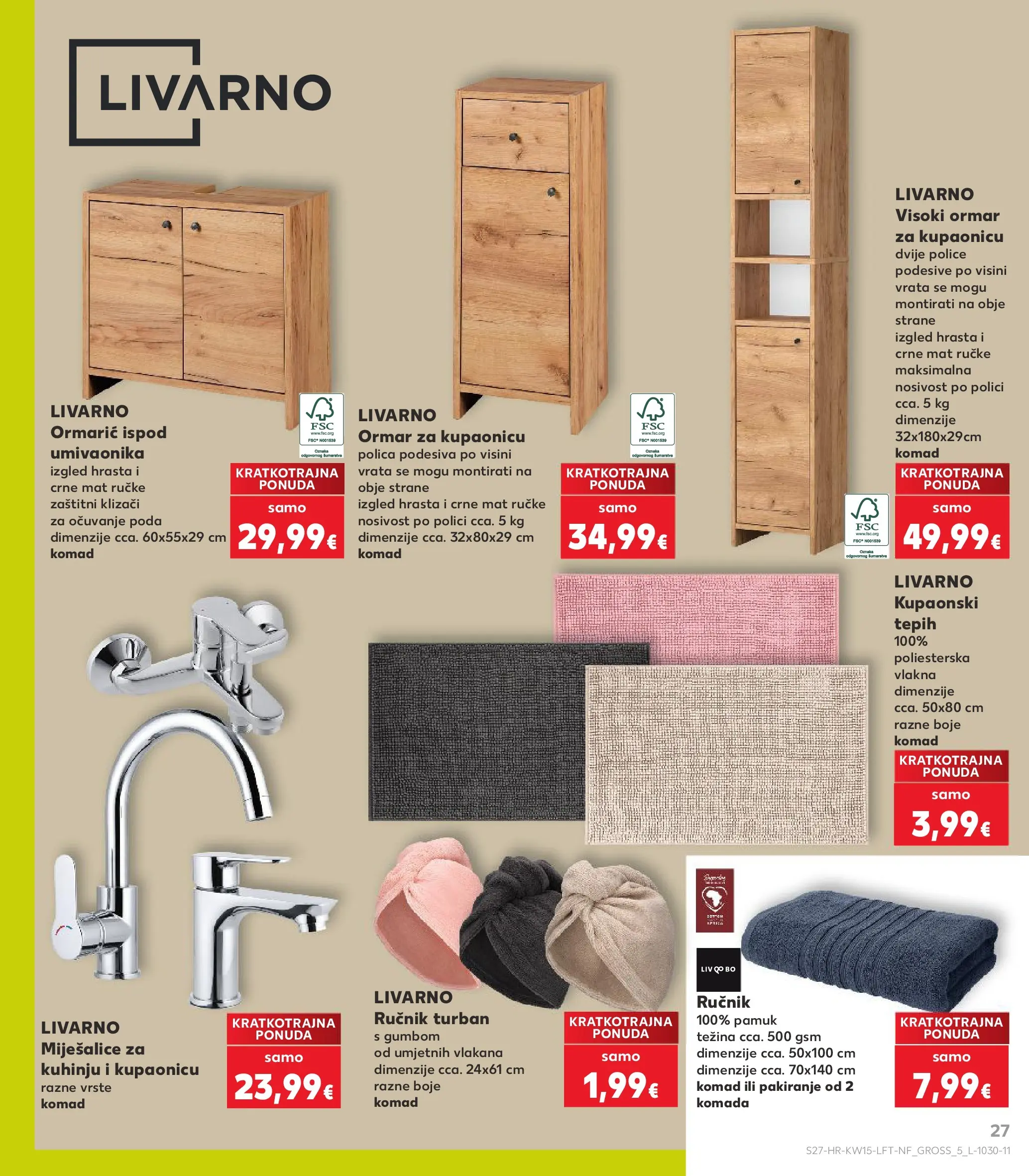 Kaufland - Kaufland katalog do 14.04.2026 novi od 07.04.2026 na listanje > letak digitalni | Stranica: 27 | Proizvodi: Ormar, Polica, Tepih, Vrata