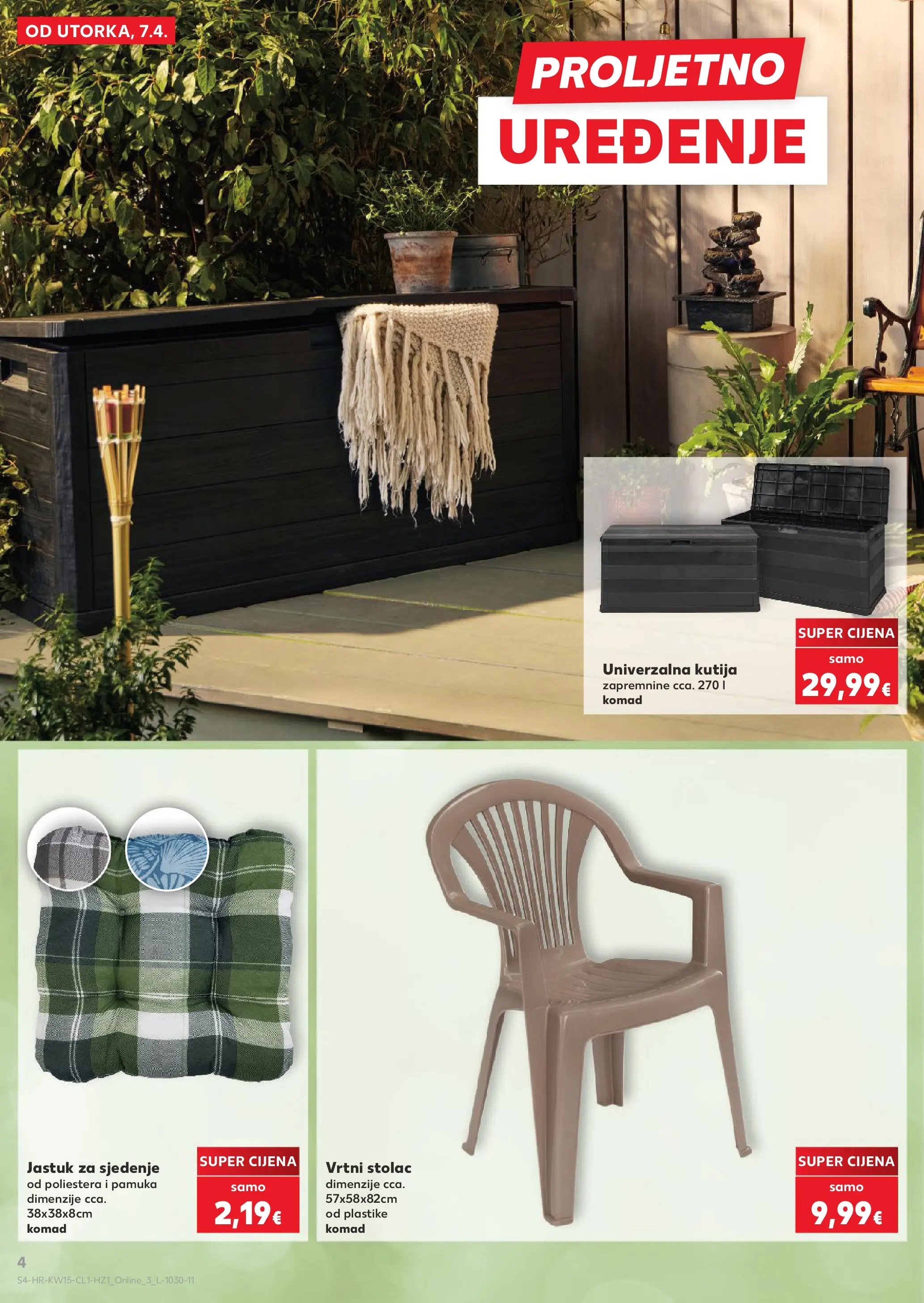 Kaufland - Kaufland katalog do 02.05.2026 novi od 06.04.2026 na listanje > letak digitalni | Stranica: 4 | Proizvodi: Jastuk, Kutija