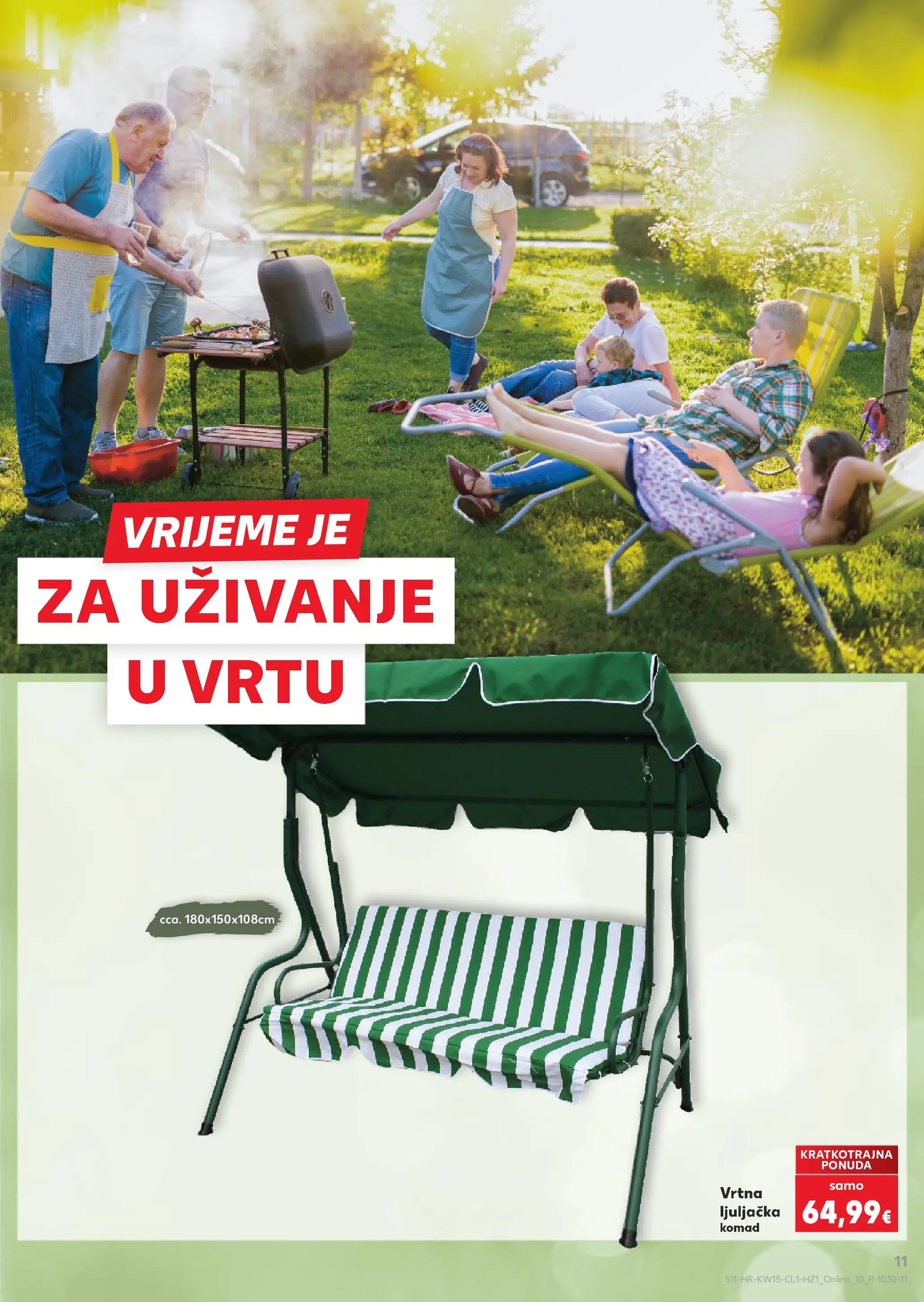 Kaufland - Kaufland katalog do 02.05.2026 novi od 06.04.2026 na listanje > letak digitalni | Stranica: 11 | Proizvodi: Ljuljačka