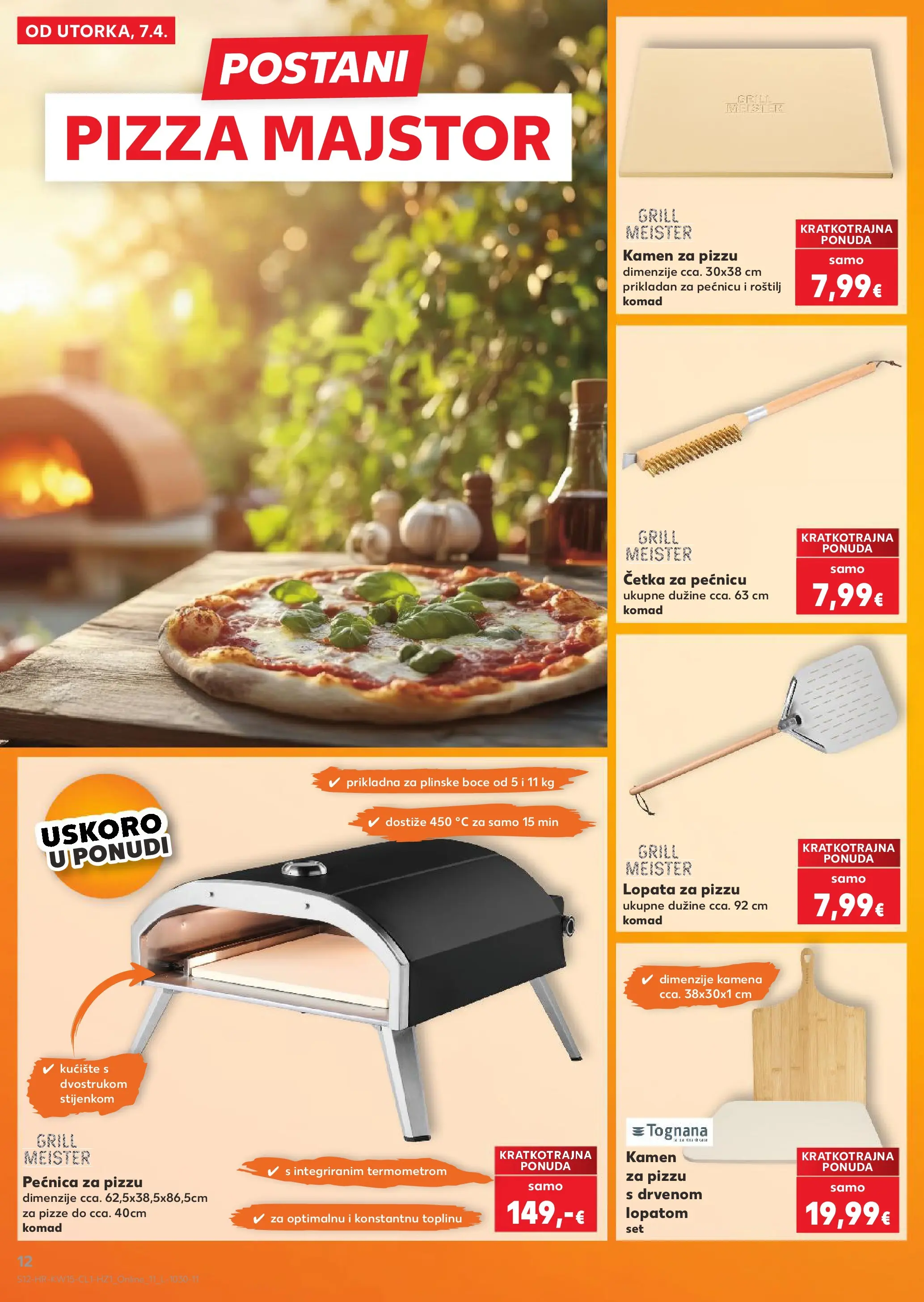 Kaufland - Kaufland katalog do 02.05.2026 novi od 06.04.2026 na listanje > letak digitalni | Stranica: 12 | Proizvodi: Roštilj, Tognana, Pizza, Pećnica