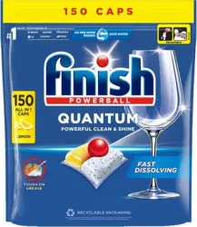 FINISH Таблетки за съдомиялна All in One лимон- 120бр.