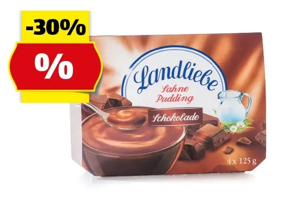 LANDLIEBE Sahnepudding/Griesspudding, 4 x 125 g