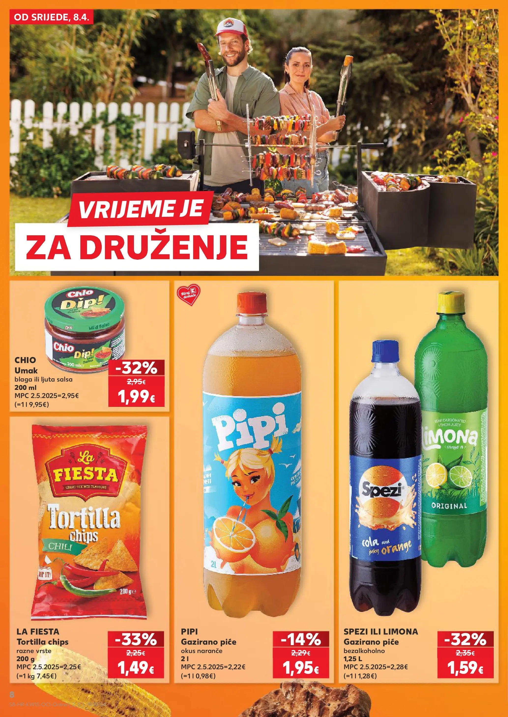 Kaufland - Kaufland katalog do 14.04.2026 novi od 07.04.2026 na listanje > letak digitalni | Stranica: 8 | Proizvodi: Naranče, Umak