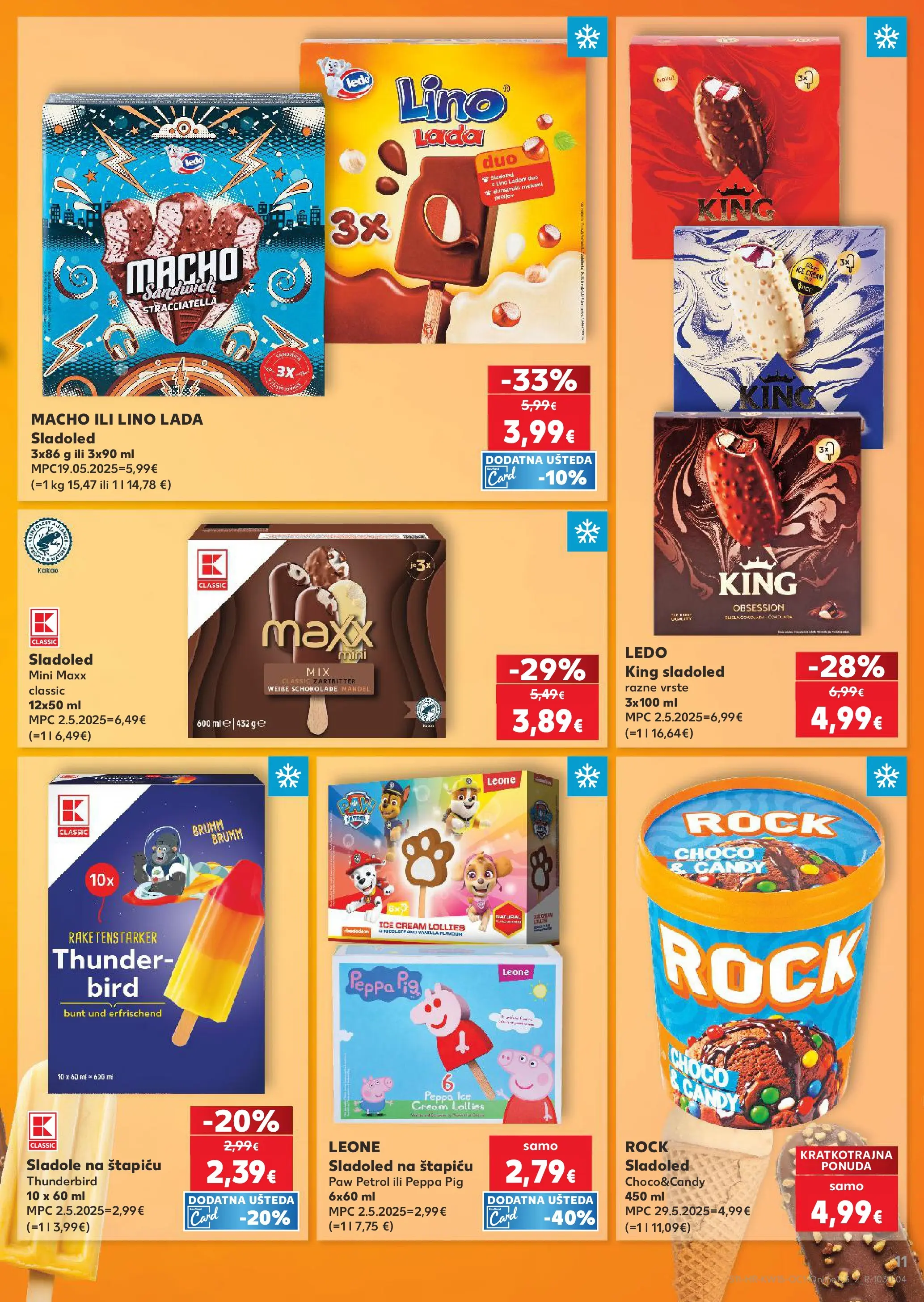 Kaufland - Kaufland katalog do 14.04.2026 novi od 07.04.2026 na listanje > letak digitalni | Stranica: 11 | Proizvodi: Lino Lada, Ledo, Sladoled