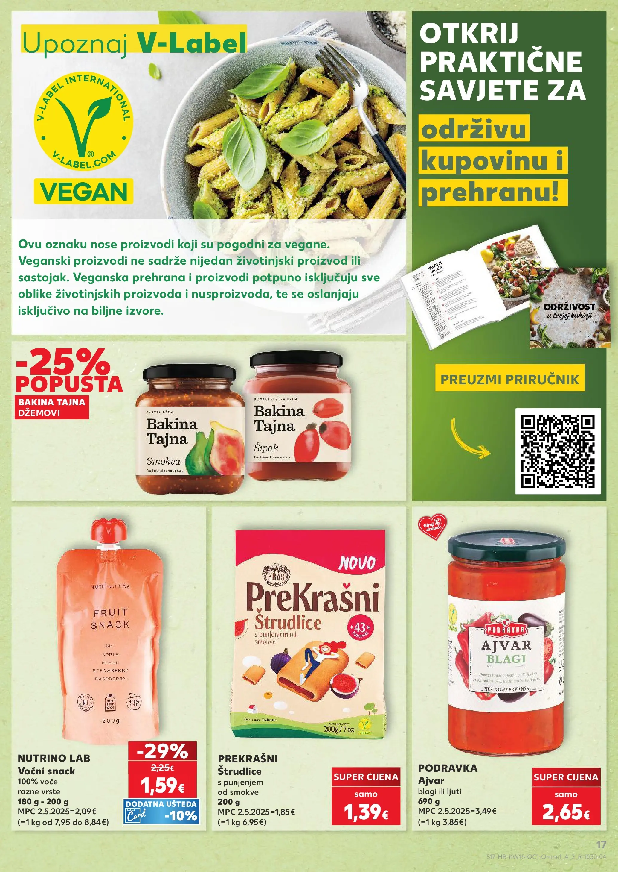 Kaufland - Kaufland katalog do 14.04.2026 novi od 07.04.2026 na listanje > letak digitalni | Stranica: 17 | Proizvodi: Ajvar, Salata, Voće, Džem