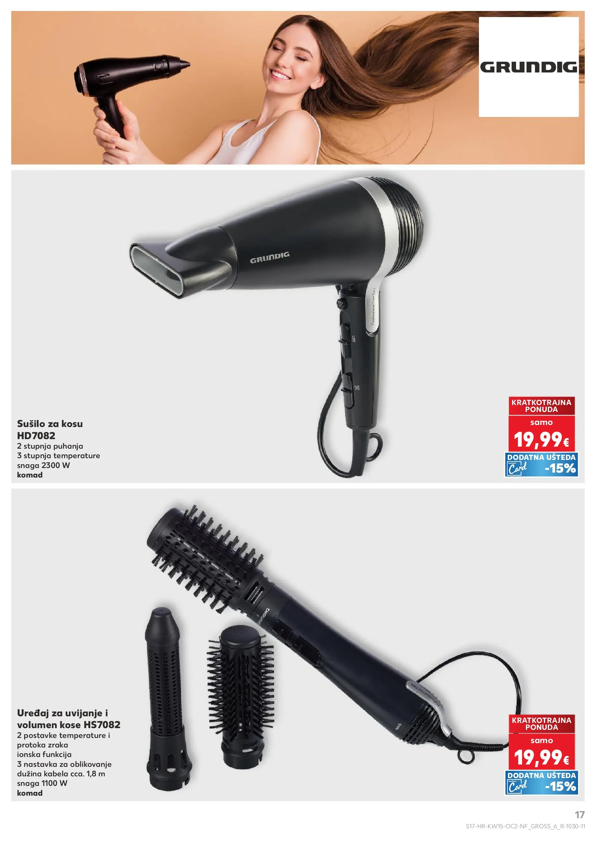 Kaufland - Kaufland katalog do 14.04.2026 novi od 07.04.2026 na listanje > letak digitalni | Stranica: 17 | Proizvodi: Sušilo za kosu