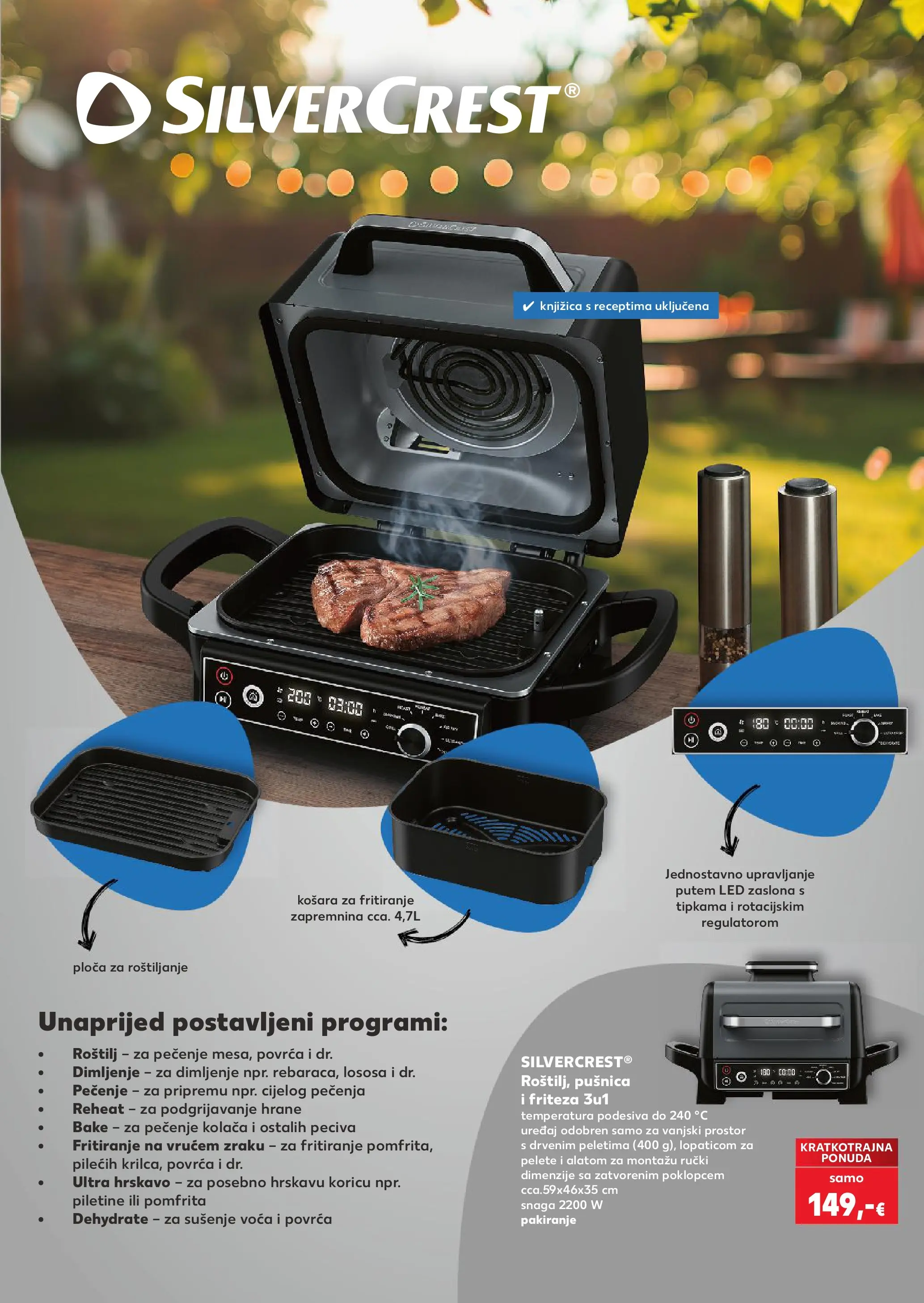 Kaufland - Kaufland katalog do 14.04.2026 novi od 07.04.2026 na listanje > letak digitalni | Stranica: 21 | Proizvodi: Roštilj, Friteza, Košara