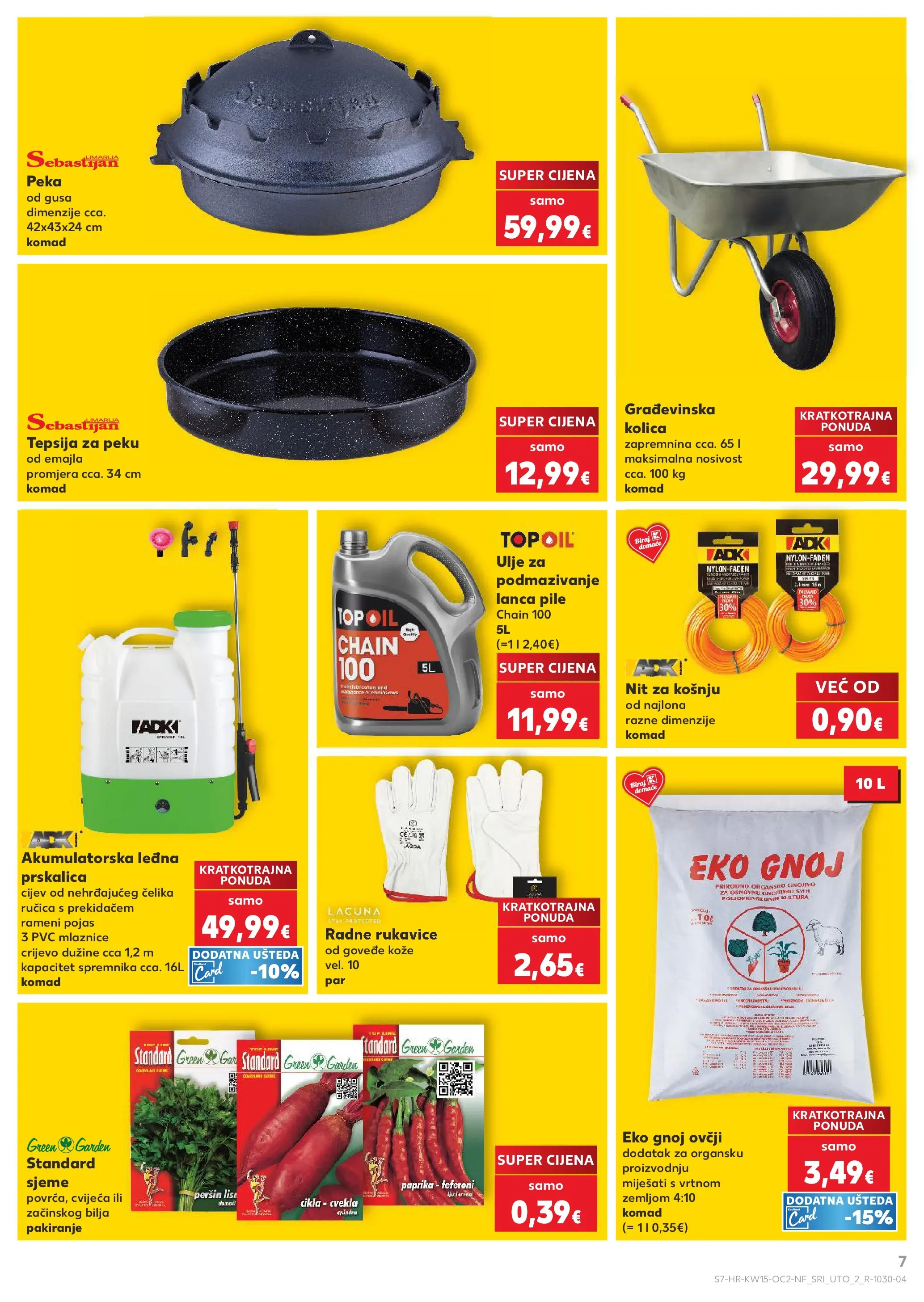 Kaufland - Kaufland katalog do 14.04.2026 novi od 07.04.2026 na listanje > letak digitalni | Stranica: 7 | Proizvodi: Paprika, Cikla, Rukavice, Pojas