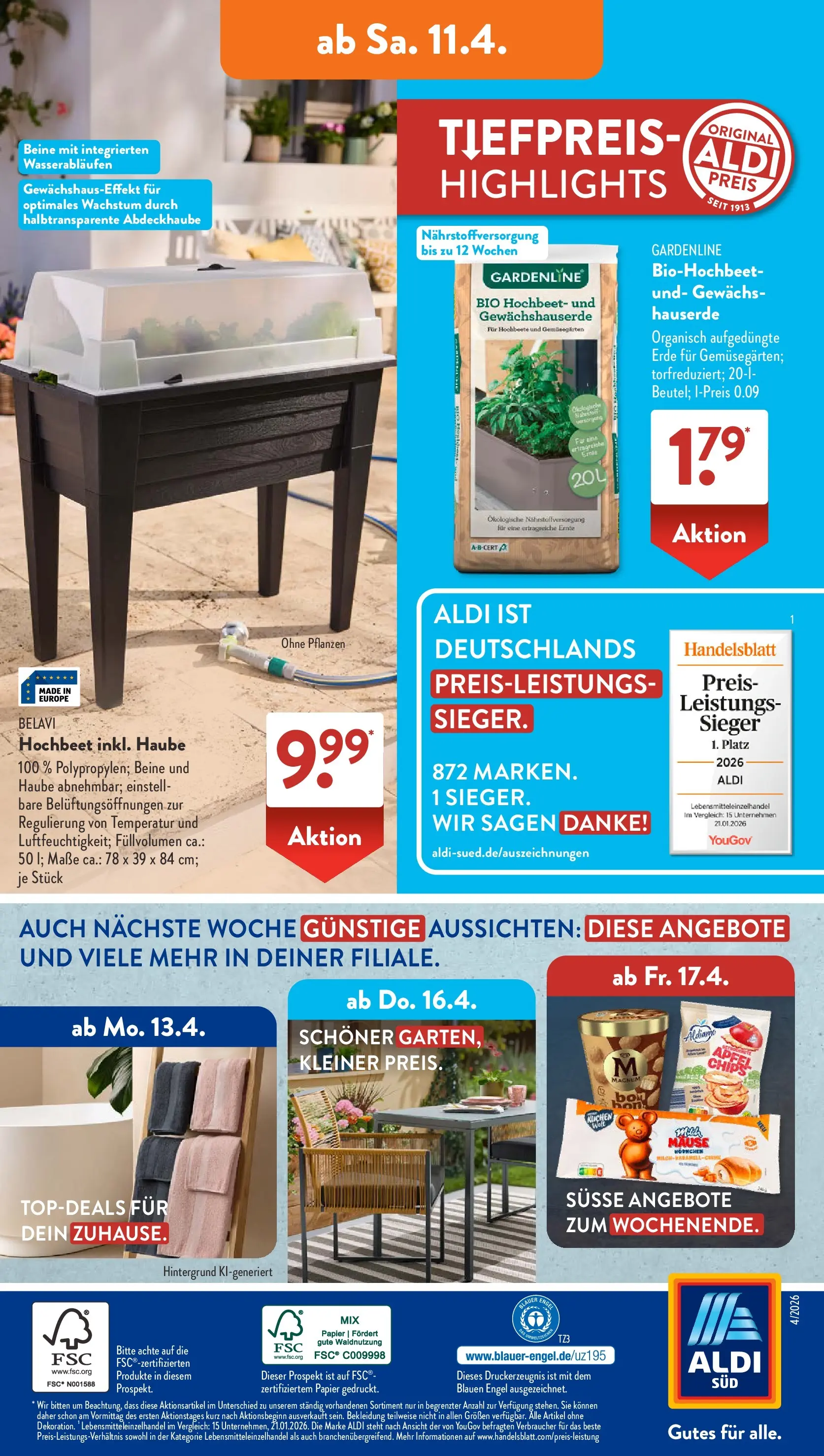 Aldi Süd - Aldi Süd: Wochenangebote (ab 05.04.2026) zum Blättern | Seite: 28 | Produkte: Belavi, Bekleidung, Kuchen, Chips