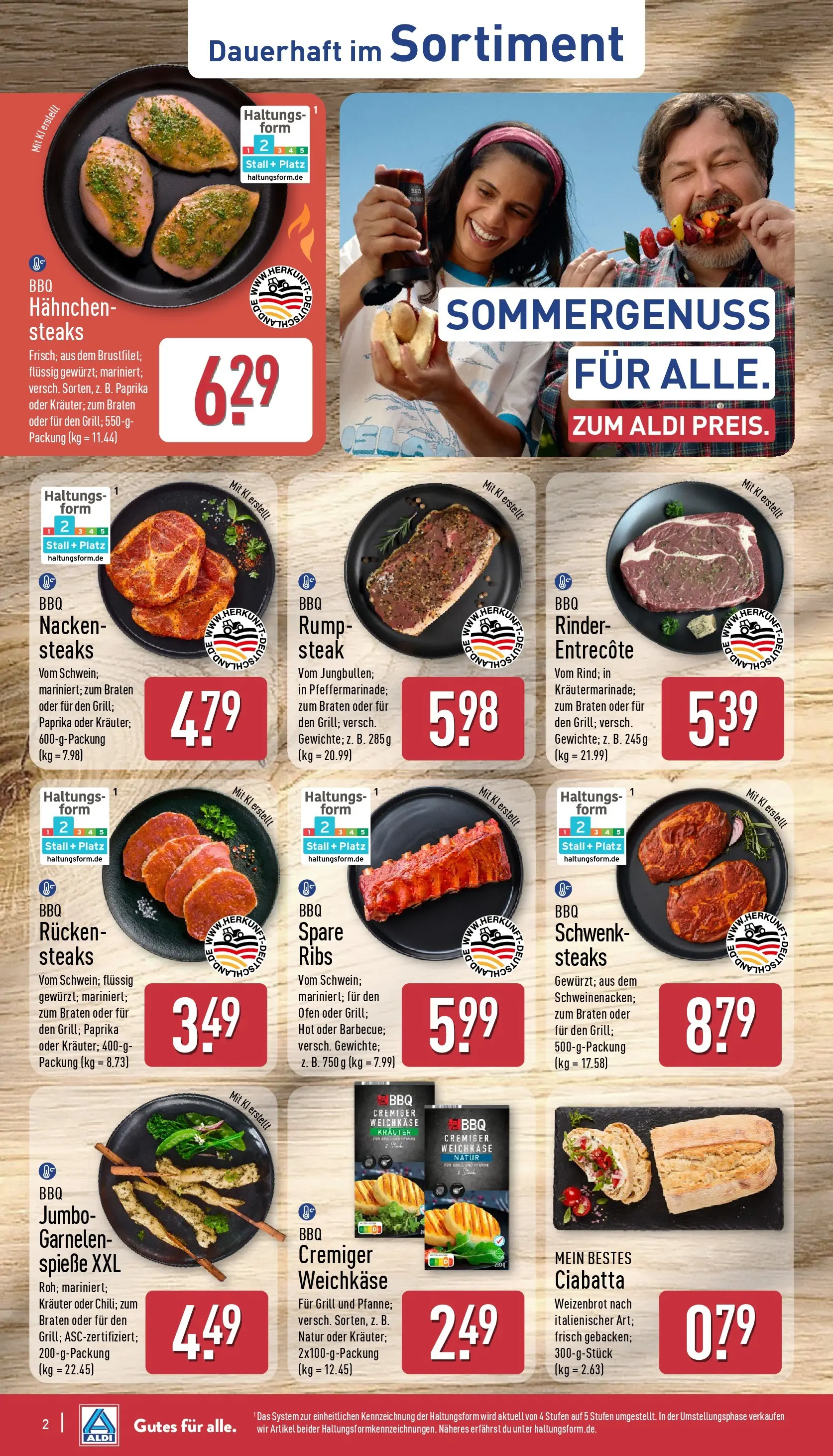 Aldi - ALDI Nord: Wochenangebote (ab 12.04.2026) » Angebote Online | Seite: 2 | Produkte: Hahnchen, Spieße, Paprika, Steak