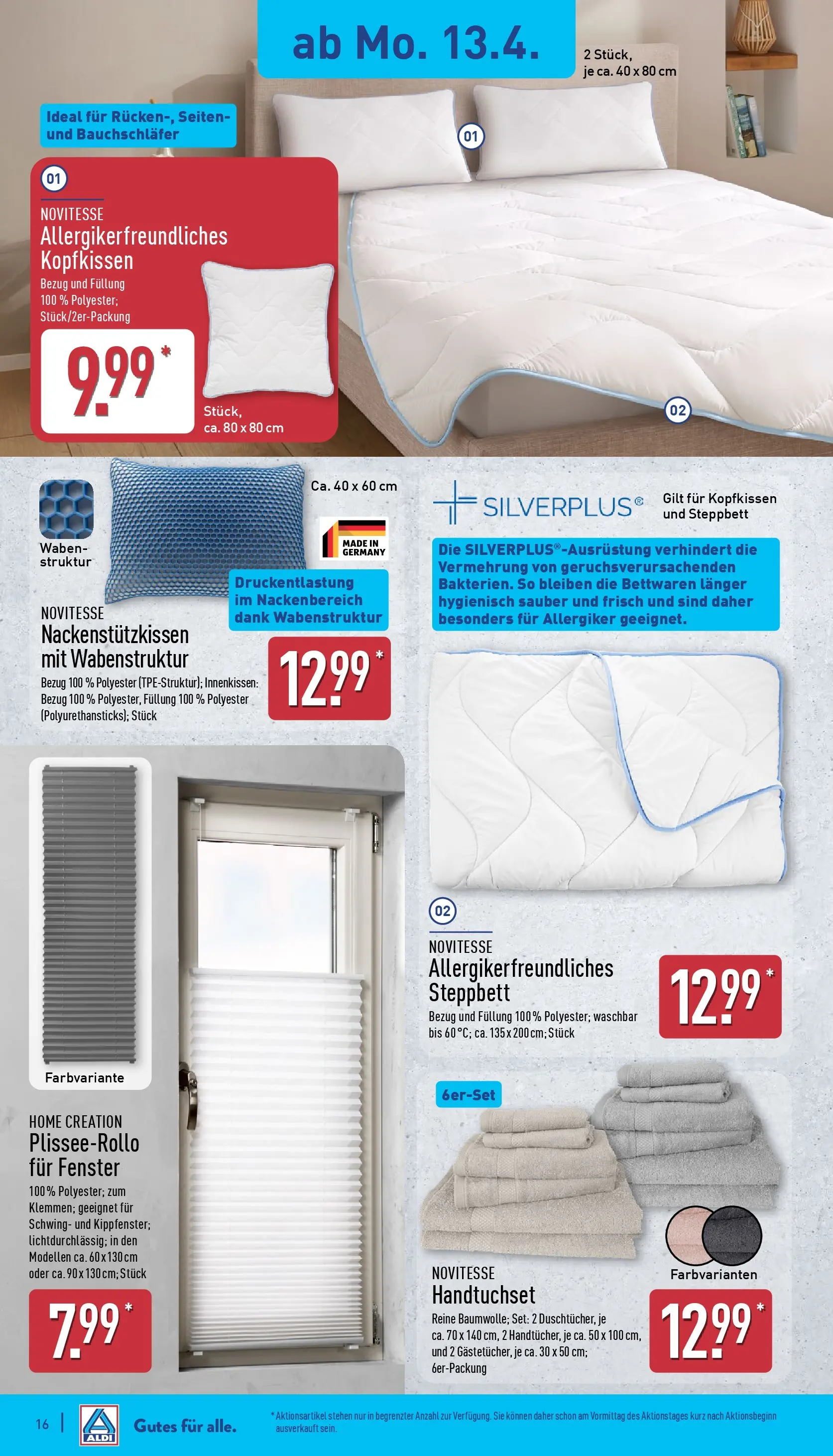 Aldi - ALDI Nord: Wochenangebote (ab 12.04.2026) » Angebote Online | Seite: 22 | Produkte: Kabel, Bettwäsche