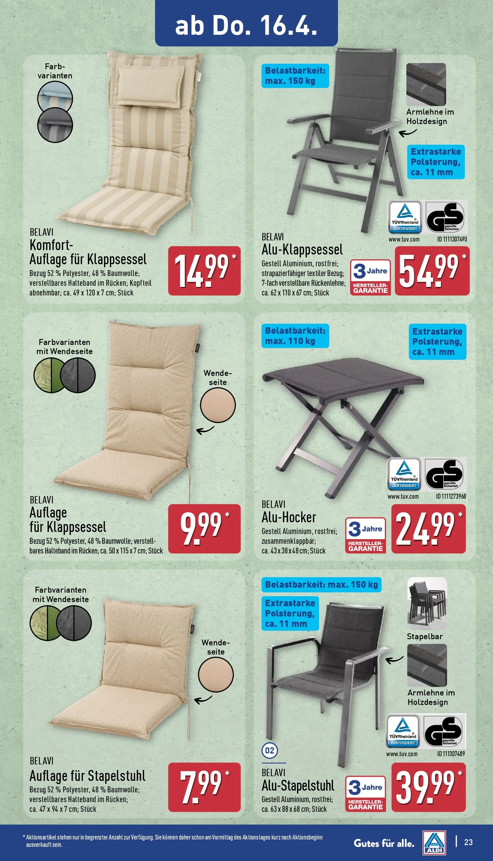 Aldi - ALDI Nord: Wochenangebote (ab 12.04.2026) » Angebote Online | Seite: 29 | Produkte: Thermometer, Belavi, Schrank, Steak