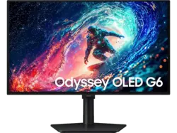 SAMSUNG 27" Odyssey OLED G61SH QHD 240Hz Gaming Monitor Schwarz 27 Zoll Monitor, QHD, 0,03 ms Reaktionszeit, 200 cd/m&sup2;, 240 Hz, Schwarz