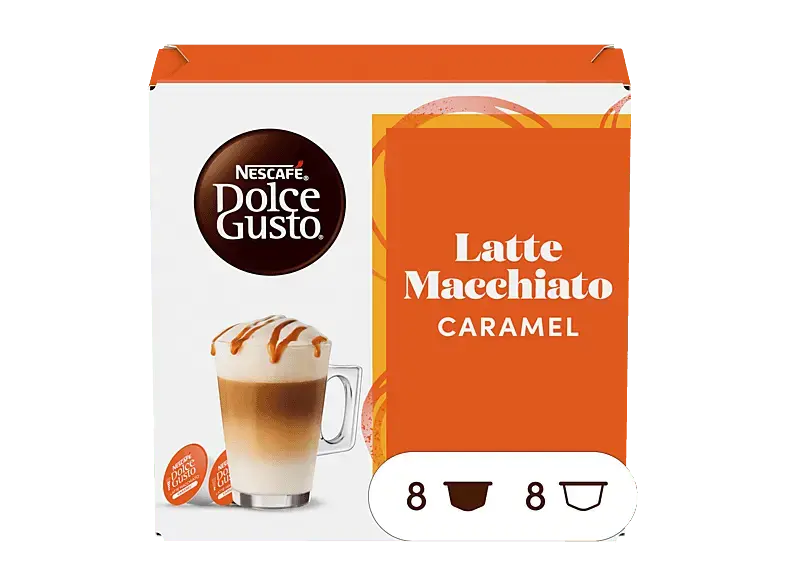 Dolce Gusto Latte Macchiato Caramel Kaffeekapseln, 16 St&uuml;ck, Kompatibles System: Nescaf&eacute; Dolce Gusto