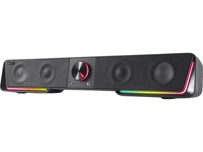 SPEEDLINK gravity RGB Stereo Soundbar, schwarz