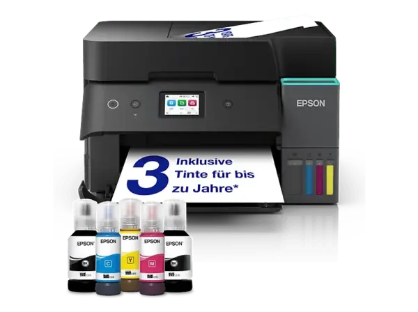 EPSON ET-4950 WLAN Multifunktionsdrucker, Einzelpatronen, WLAN, Duplexeinheit (f&uuml;r beidseitigen Druck), A4, A5, A6, Schwarz