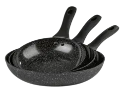 bratmaxx 15627 Pfannenset 3tlg. (Aluminium, 20+24+28cm)